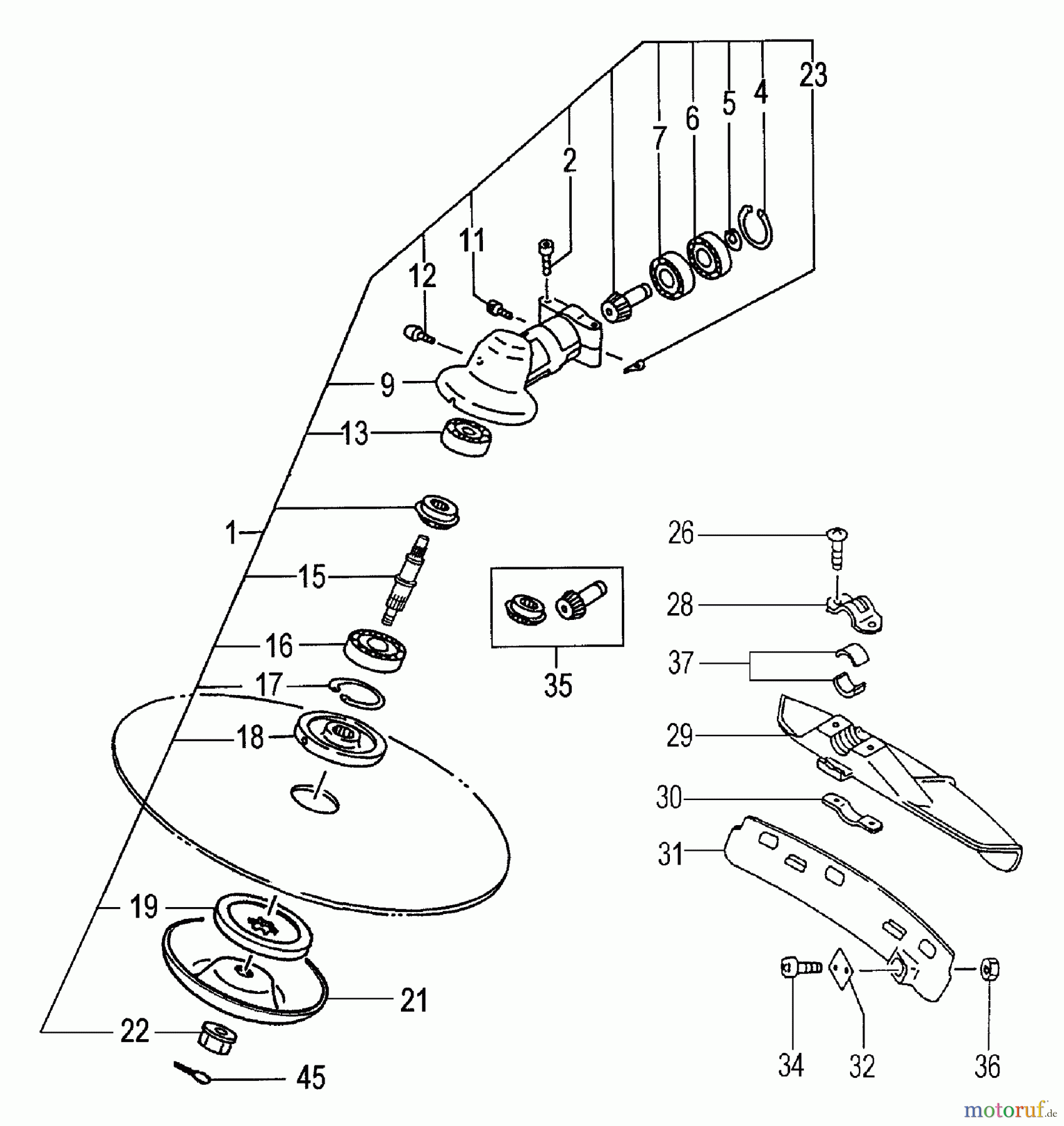  Tanaka Trimmer, Motorsensen TBC-250PFD - Tanaka Grass Trimmer / Brush Cutter, Low Emission Gear Case & Safety Guard