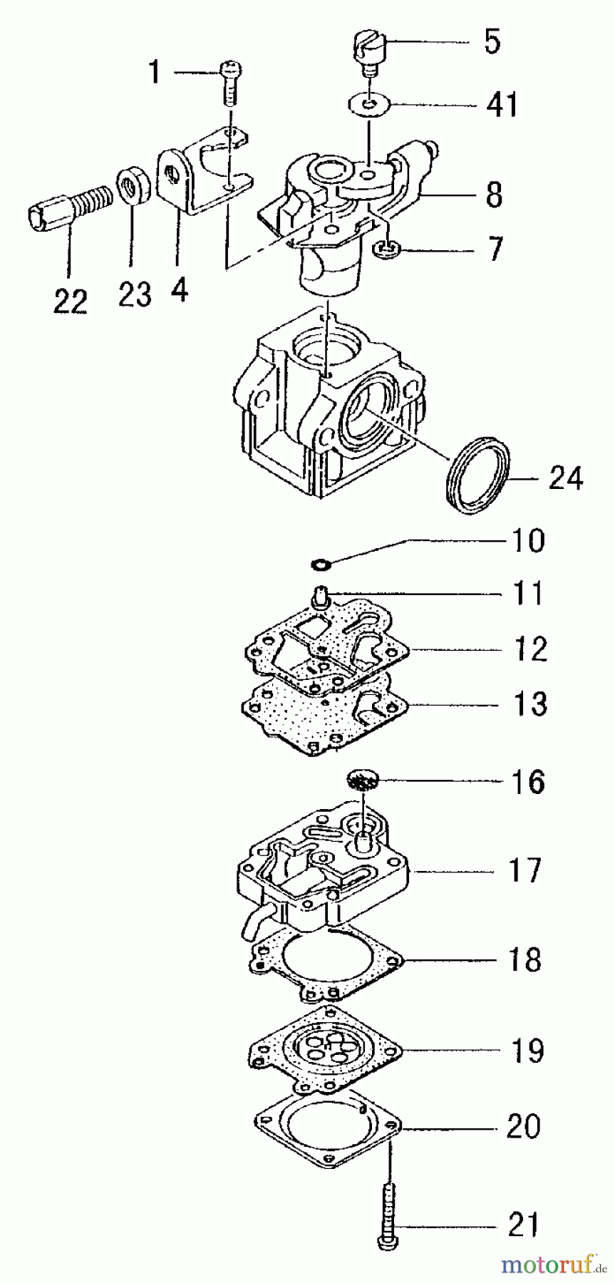 Tanaka Trimmer, Motorsensen TBC-2510 - Tanaka Grass Trimmer Carburetor