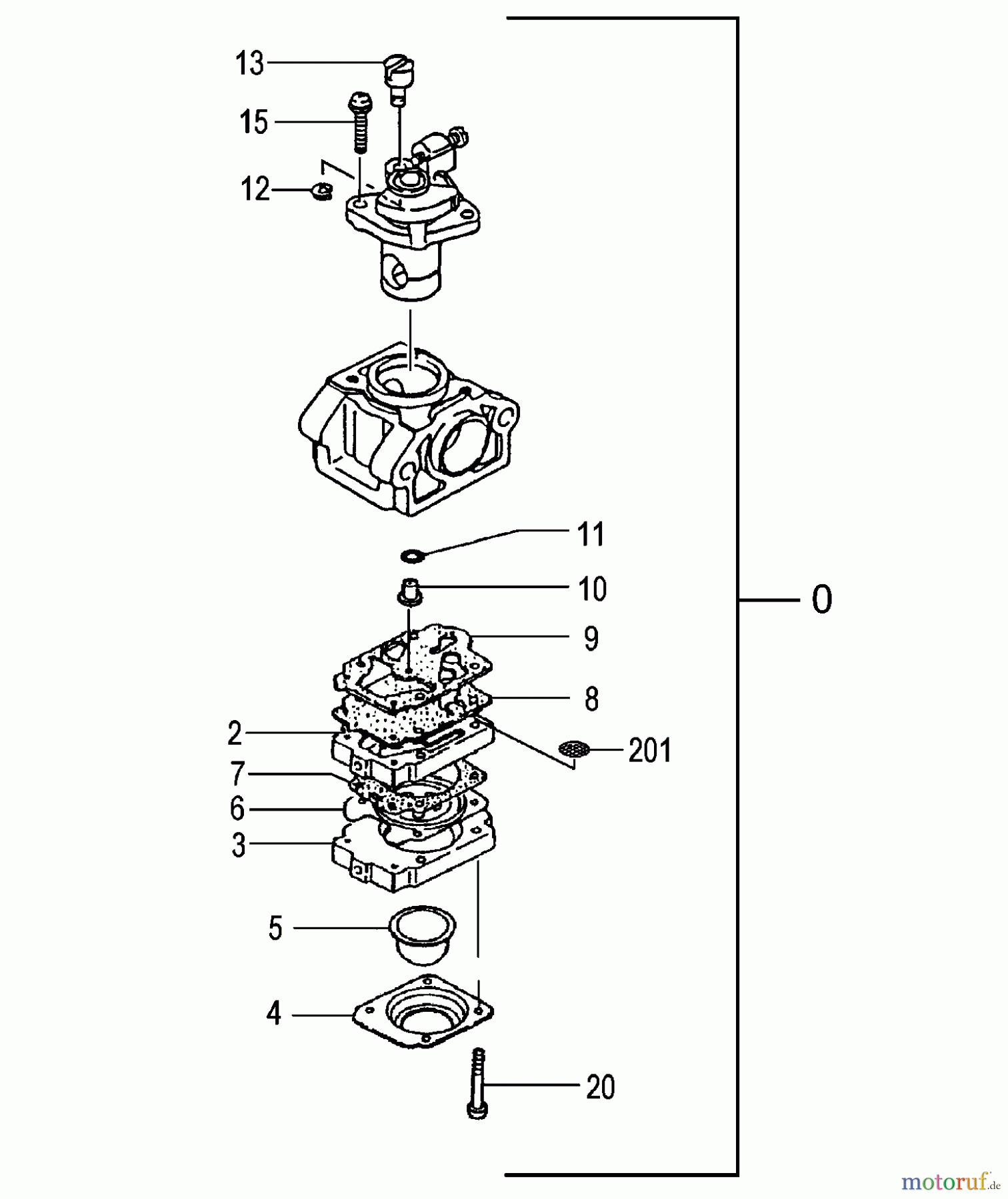 Tanaka Trimmer, Motorsensen TBC-255PF - Tanaka Grass Trimmer Carburetor