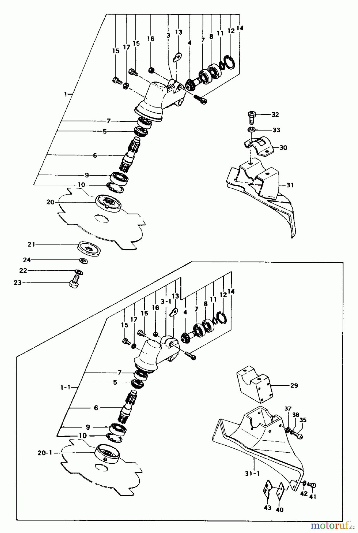 Tanaka Trimmer, Motorsensen TBC-262 - Tanaka Brush Cutter Gear Case