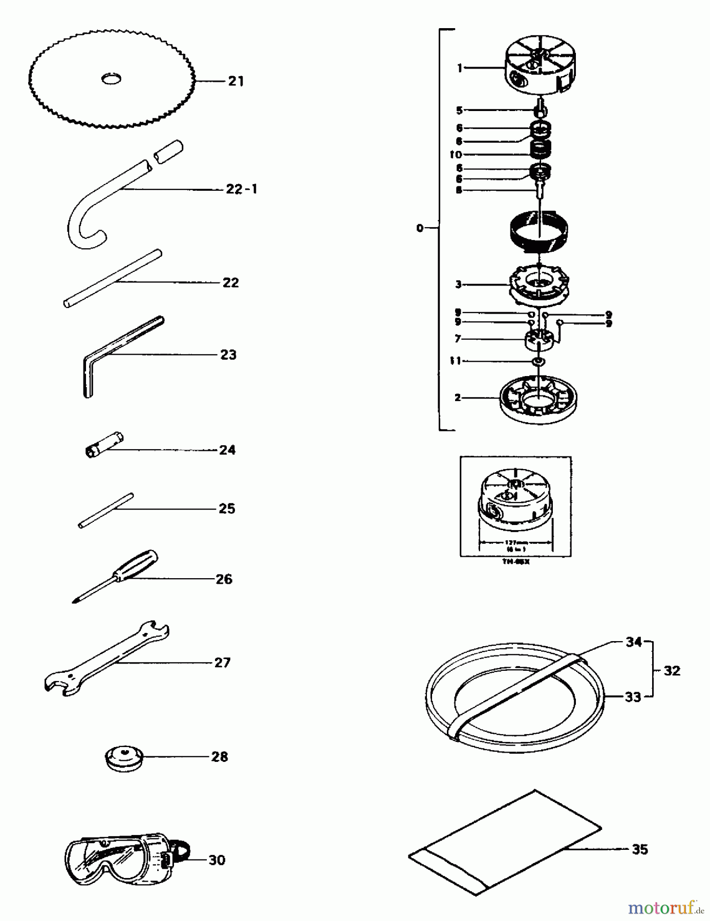 Tanaka Trimmer, Motorsensen TBC-262 - Tanaka Brush Cutter Tools & Nylon Head