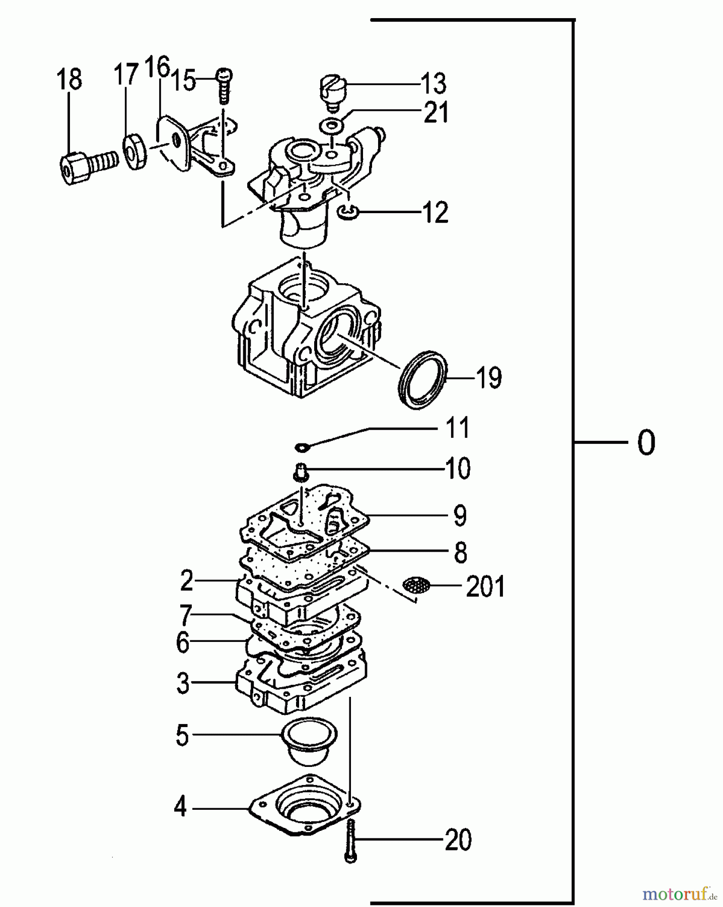 Tanaka Trimmer, Motorsensen TBC-280 - Tanaka Grass Trimmer Carburetor