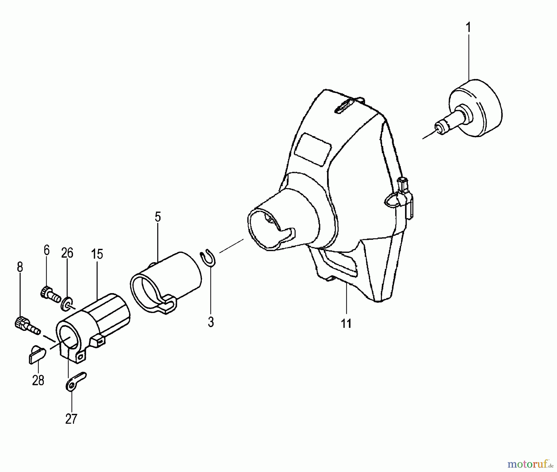Tanaka Trimmer, Motorsensen TBC-280 - Tanaka Grass Trimmer Fan Case & Clutch Drum