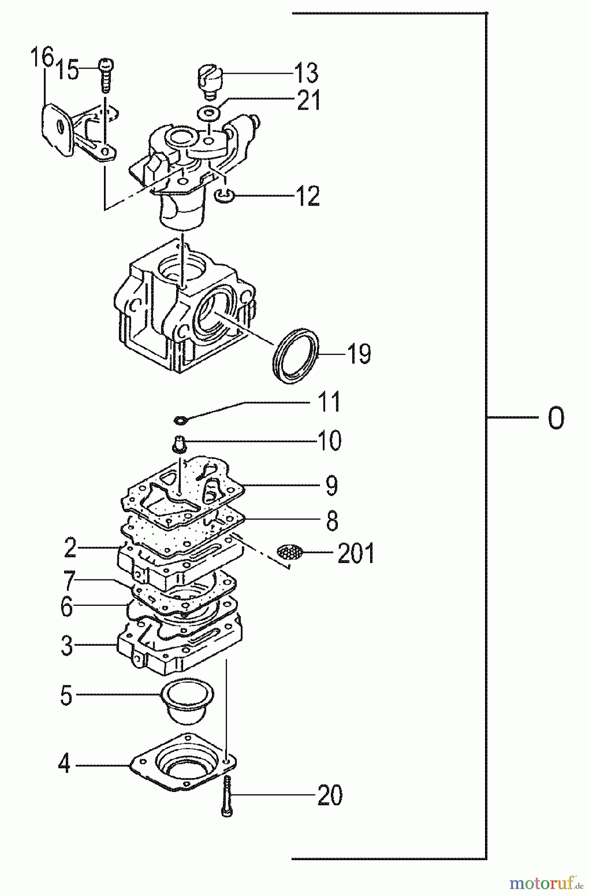 Tanaka Trimmer, Motorsensen TBC-280PF - Tanaka Grass Trimmer Carburetor
