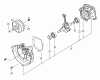 Tanaka TBC-280PF - Grass Trimmer Ersatzteile Crankcase & Flywheel