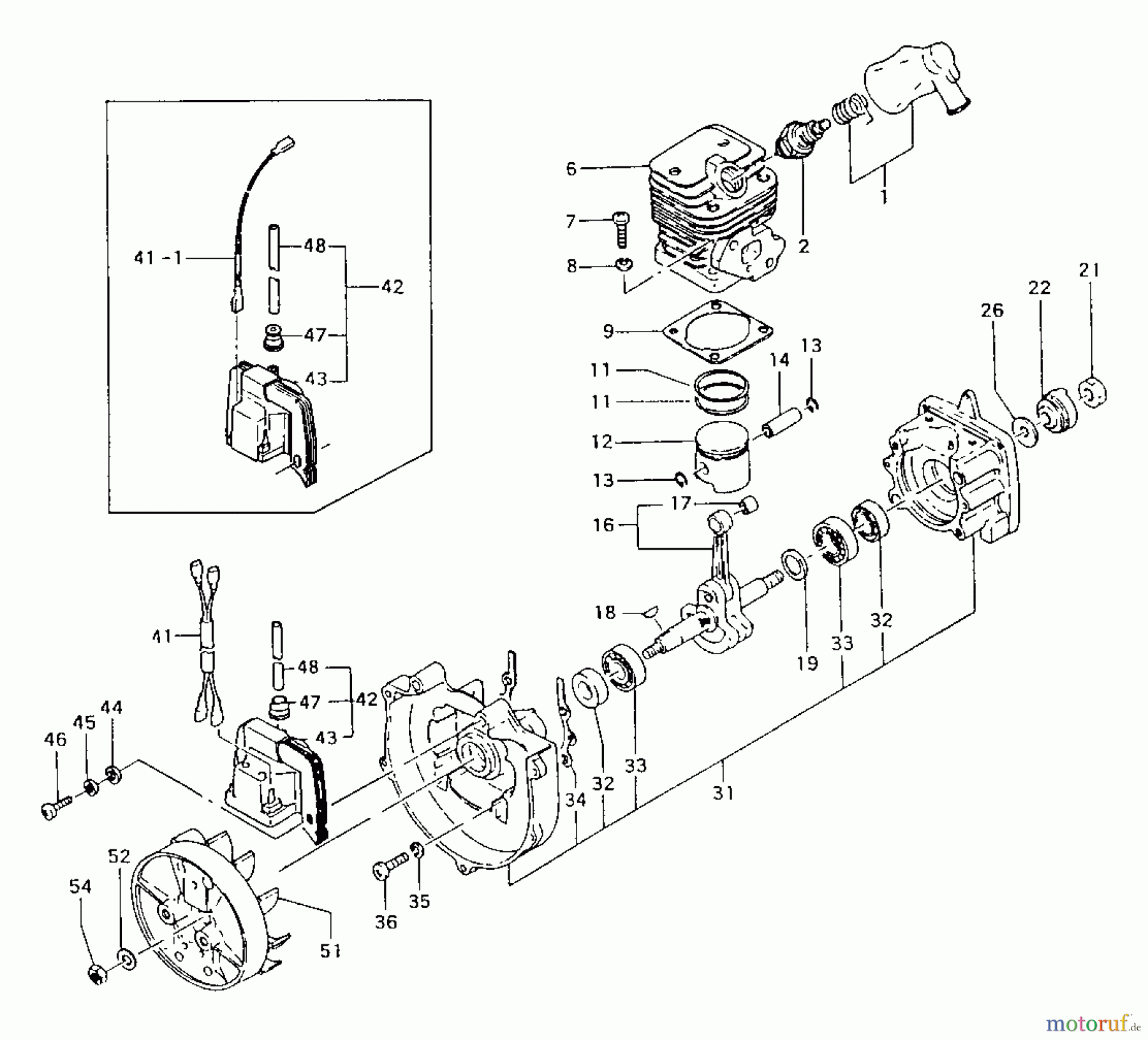 Tanaka Trimmer, Motorsensen TBC-300 - Tanaka Brush Cutter Engine
