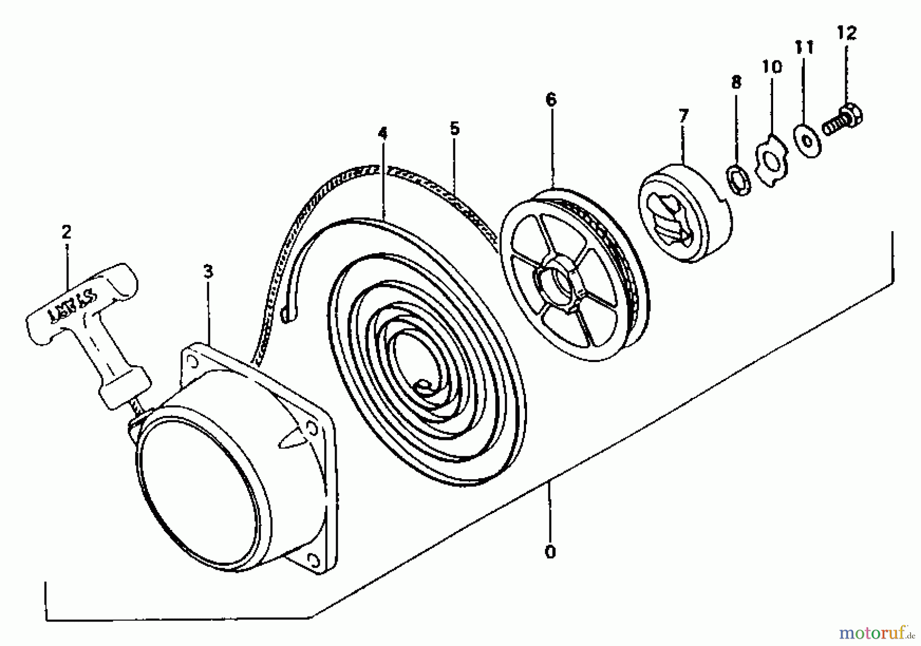 Tanaka Trimmer, Motorsensen TBC-300 - Tanaka Brush Cutter Recoil Starter