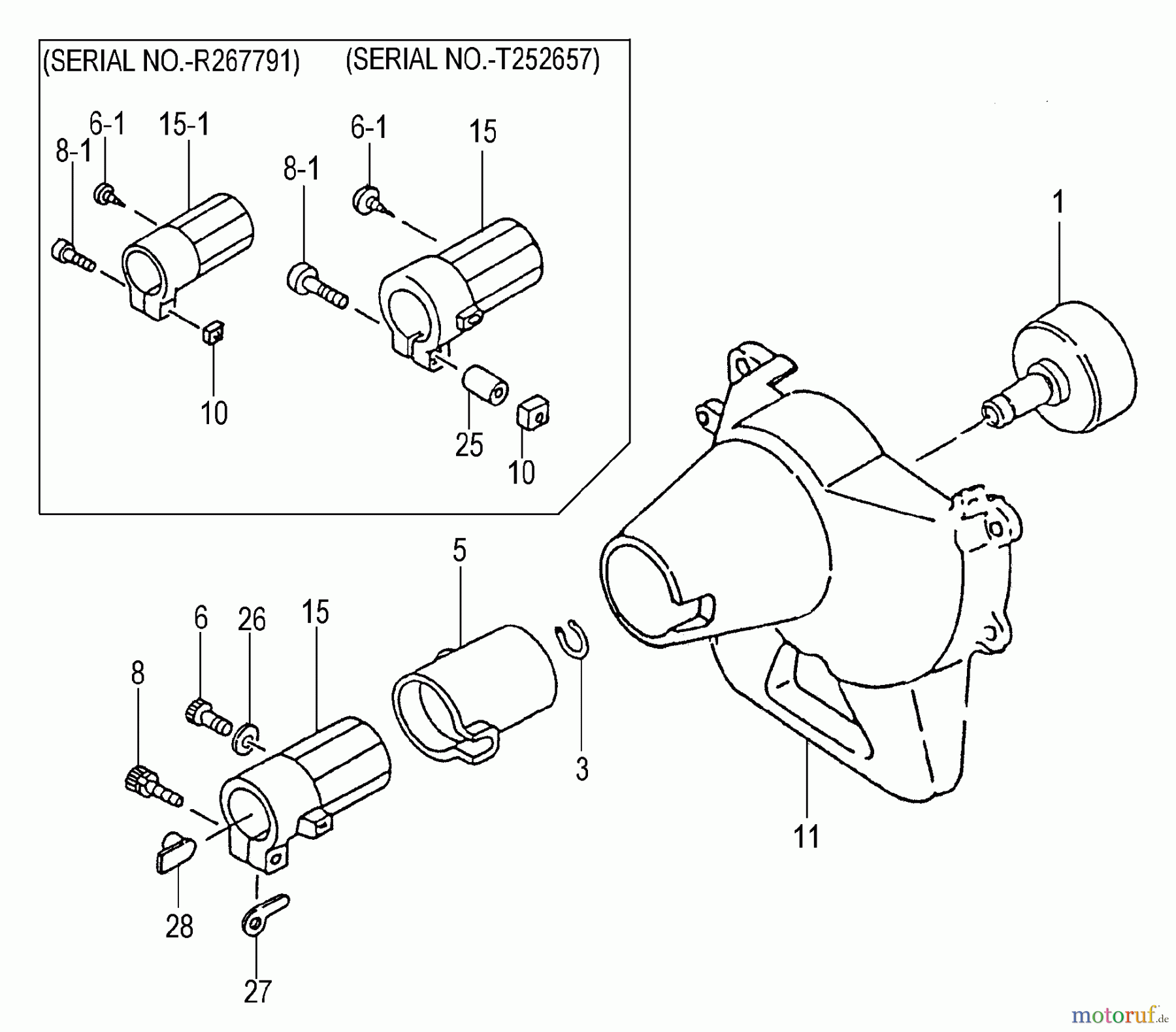 Tanaka Trimmer, Motorsensen TBC-3010 - Tanaka Grass Trimmer / Brush Cutter Fan Case, Clutch Drum