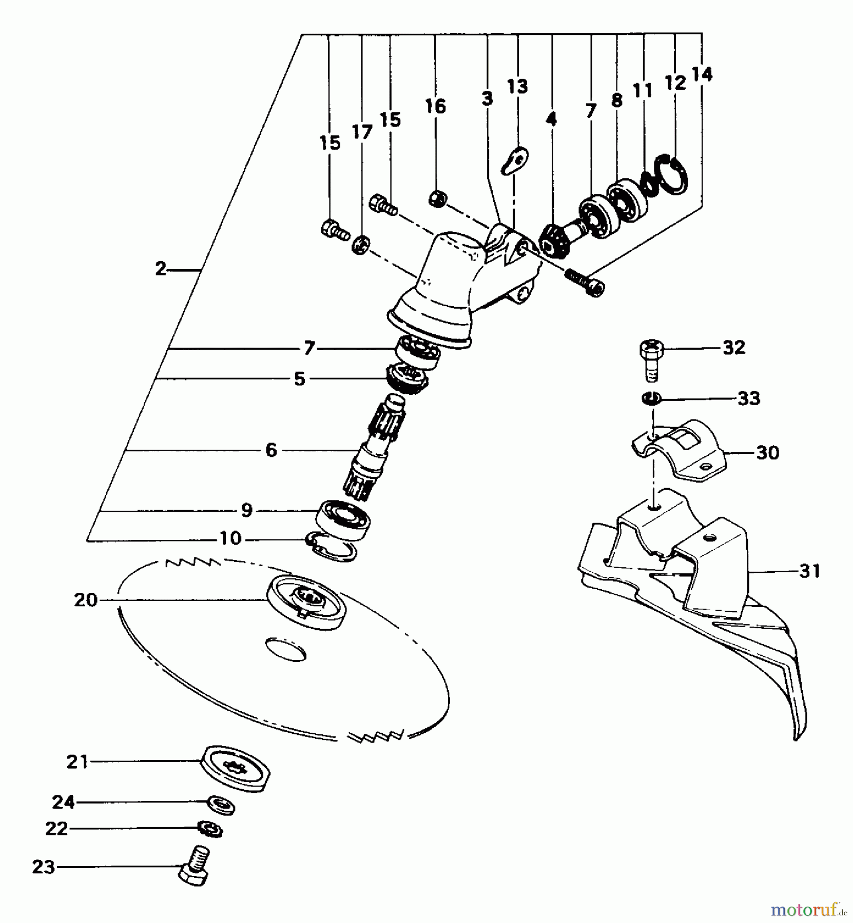 Tanaka Trimmer, Motorsensen TBC-325 - Tanaka Brush Cutter Gear Case