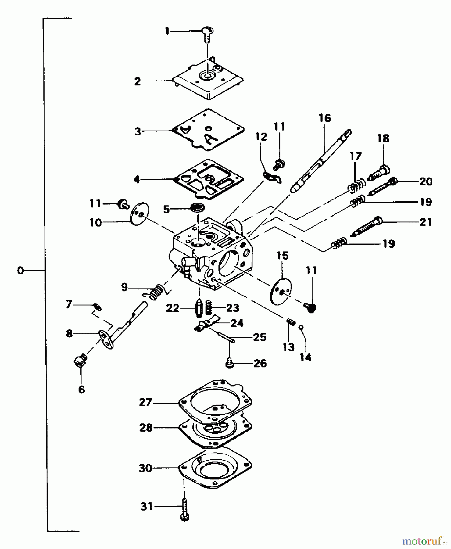 Tanaka Trimmer, Motorsensen TBC-400 - Tanaka Brush Cutter Carburetor