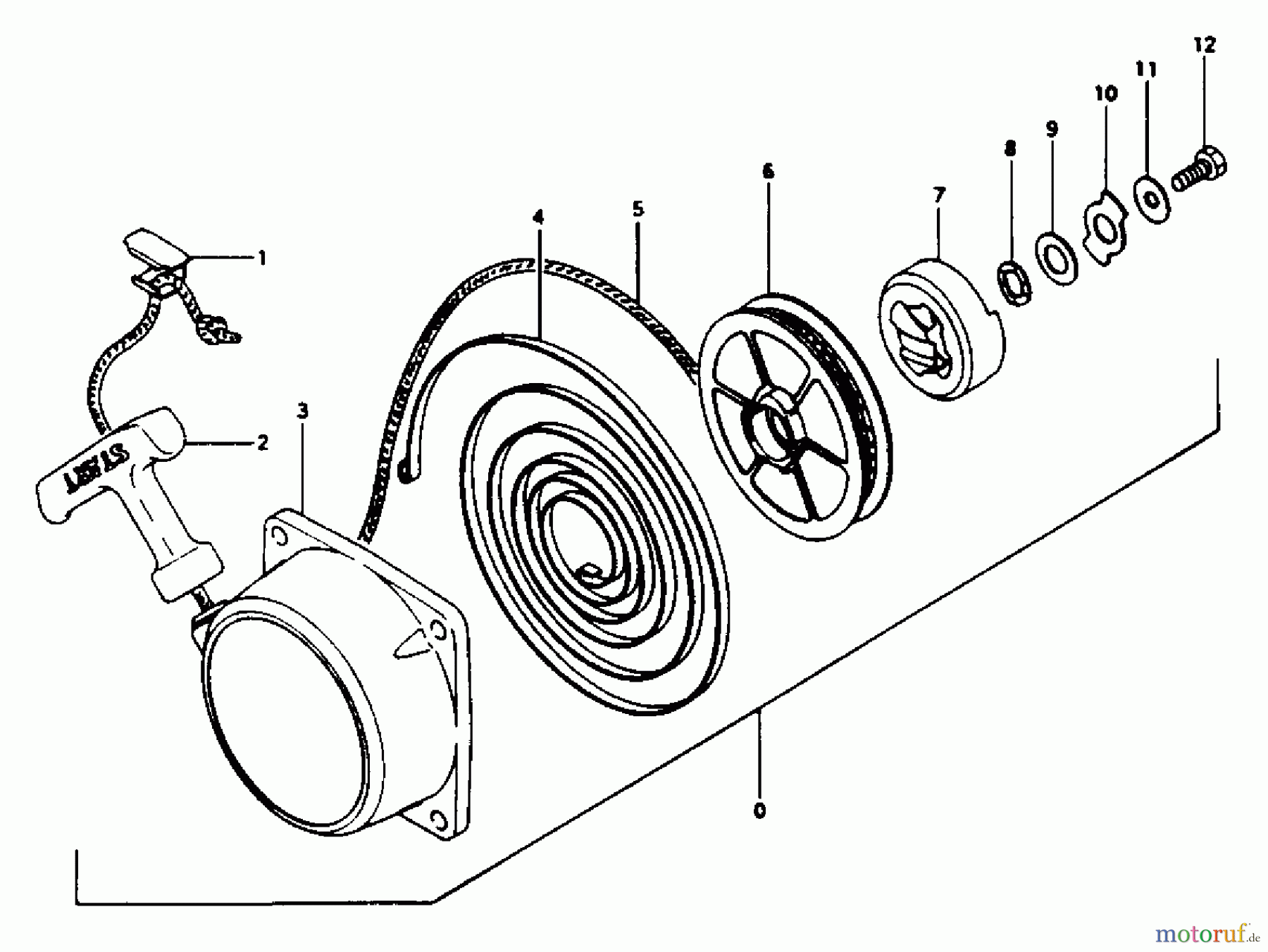 Tanaka Trimmer, Motorsensen TBC-400 - Tanaka Brush Cutter Recoil Starter