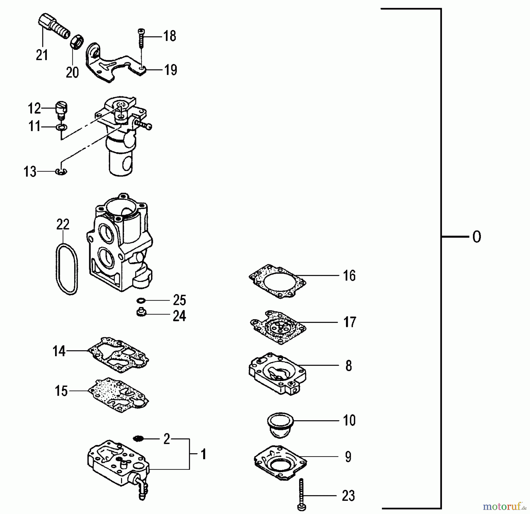  Tanaka Blasgeräte, Sauger, Häcksler, Mulchgeräte TBL-7800R - Tanaka Backpack Blower Carburetor