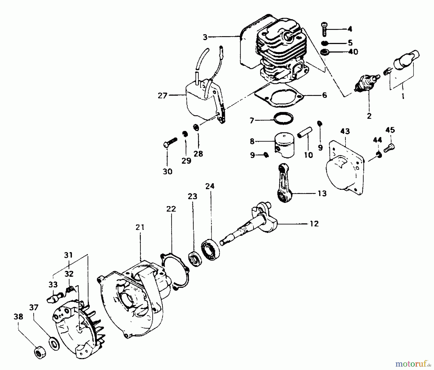 Tanaka Trimmer, Motorsensen TBC-4000 - Tanaka Brush Cutter Engine