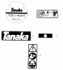 Tanaka TBC-4001 - Grass Trimmer Ersatzteile Decals