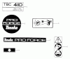 Tanaka TBC-4110 - Brush Cutter Ersatzteile Decals