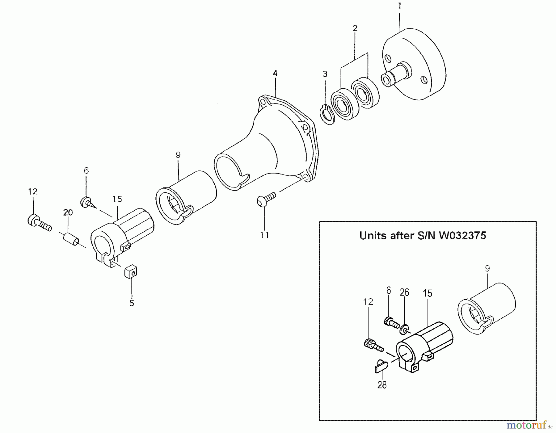 Tanaka Trimmer, Motorsensen TBC-420PF - Tanaka Trimmer / Brush Cutter Clutch Case