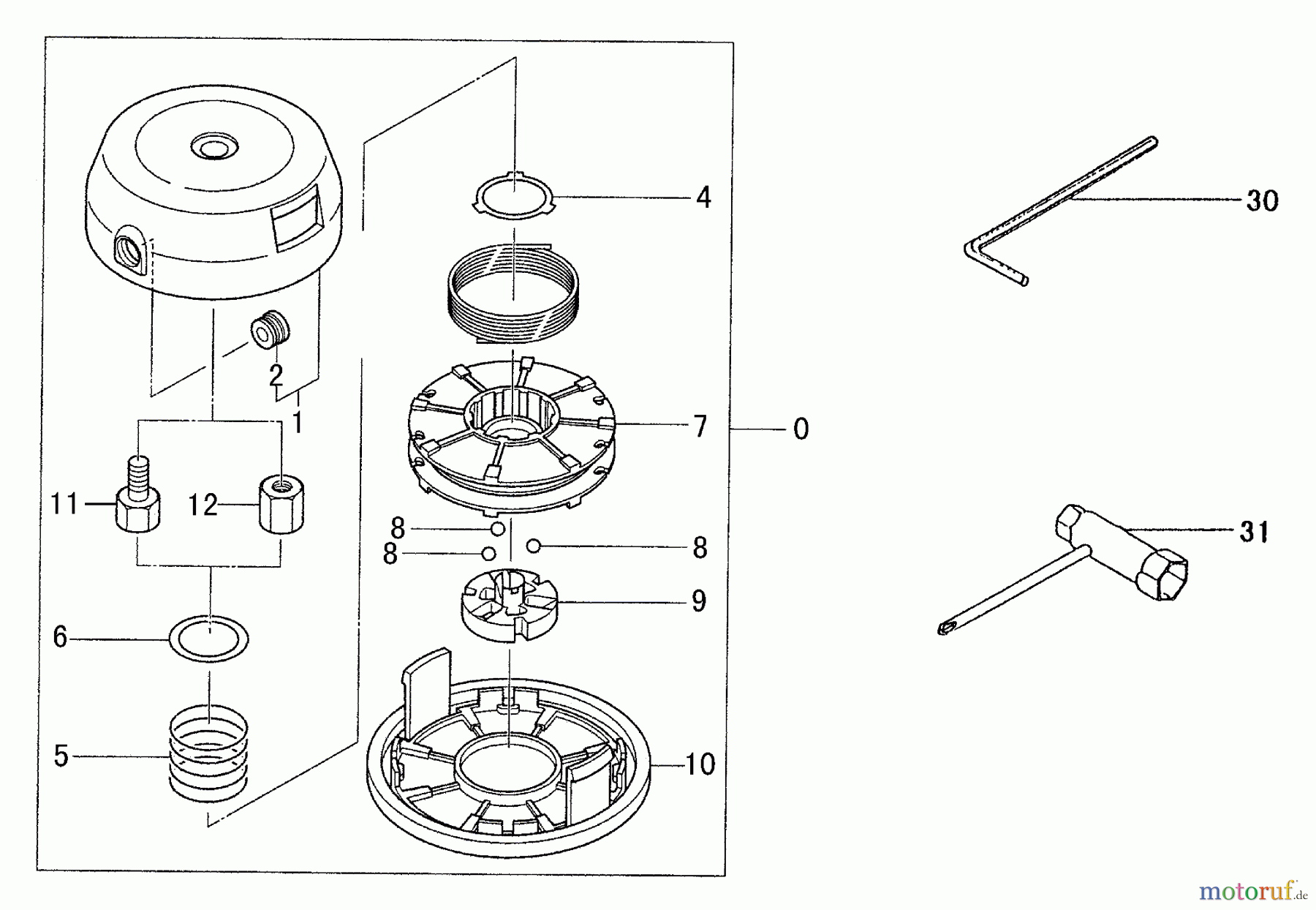 Tanaka Trimmer, Motorsensen TBC-420PF - Tanaka Trimmer / Brush Cutter Nylon Head, Tools