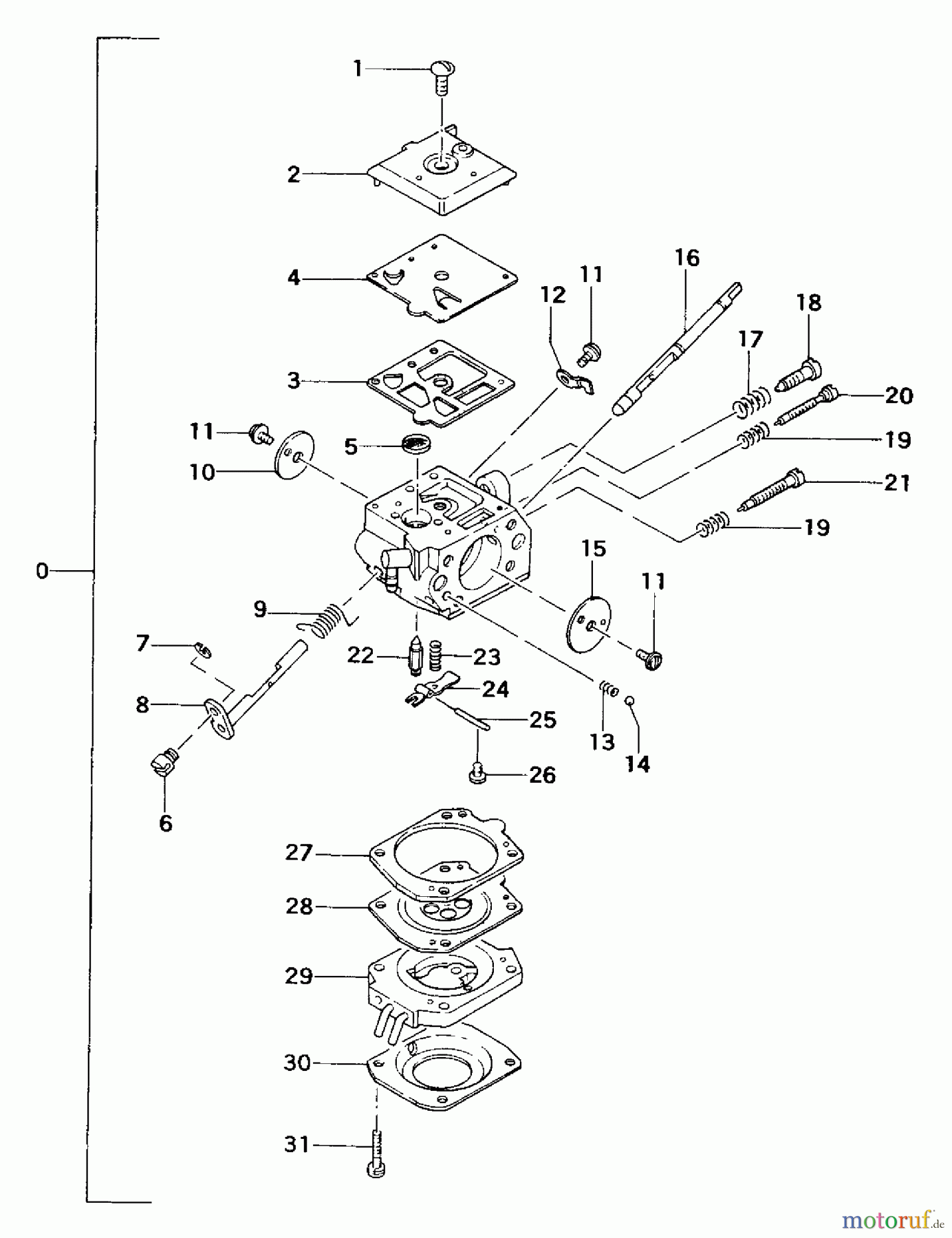 Tanaka Trimmer, Motorsensen TBC-422 - Tanaka Brush Cutter Carburetor