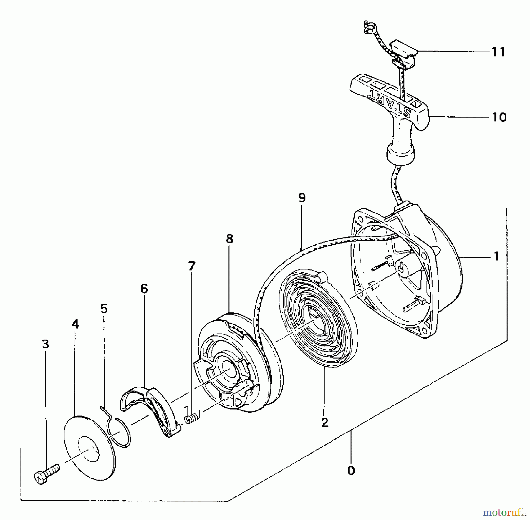 Tanaka Trimmer, Motorsensen TBC-422 - Tanaka Brush Cutter Recoil Starter