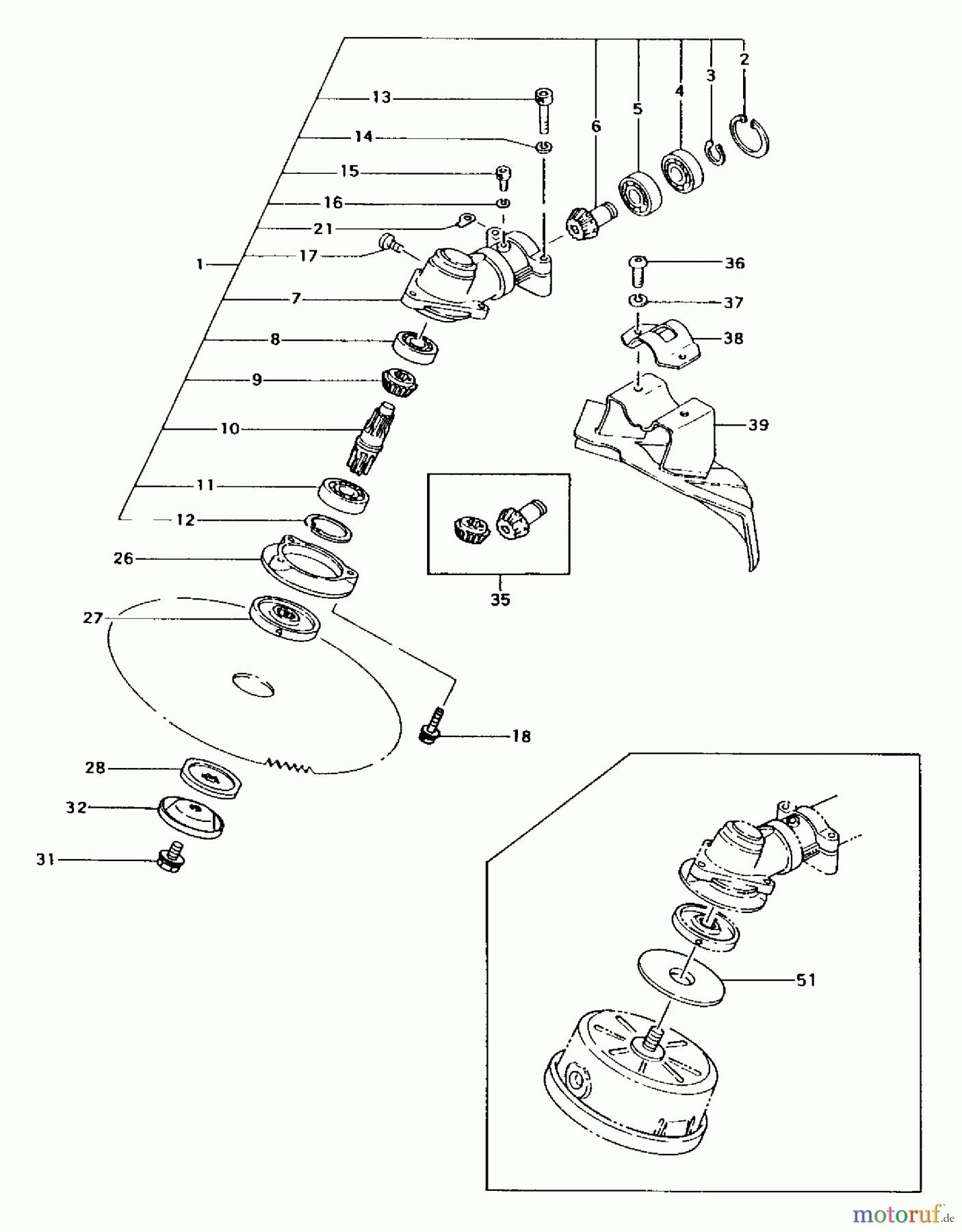  Tanaka Trimmer, Motorsensen TBC-422C - Tanaka Brush Cutter Gear Case