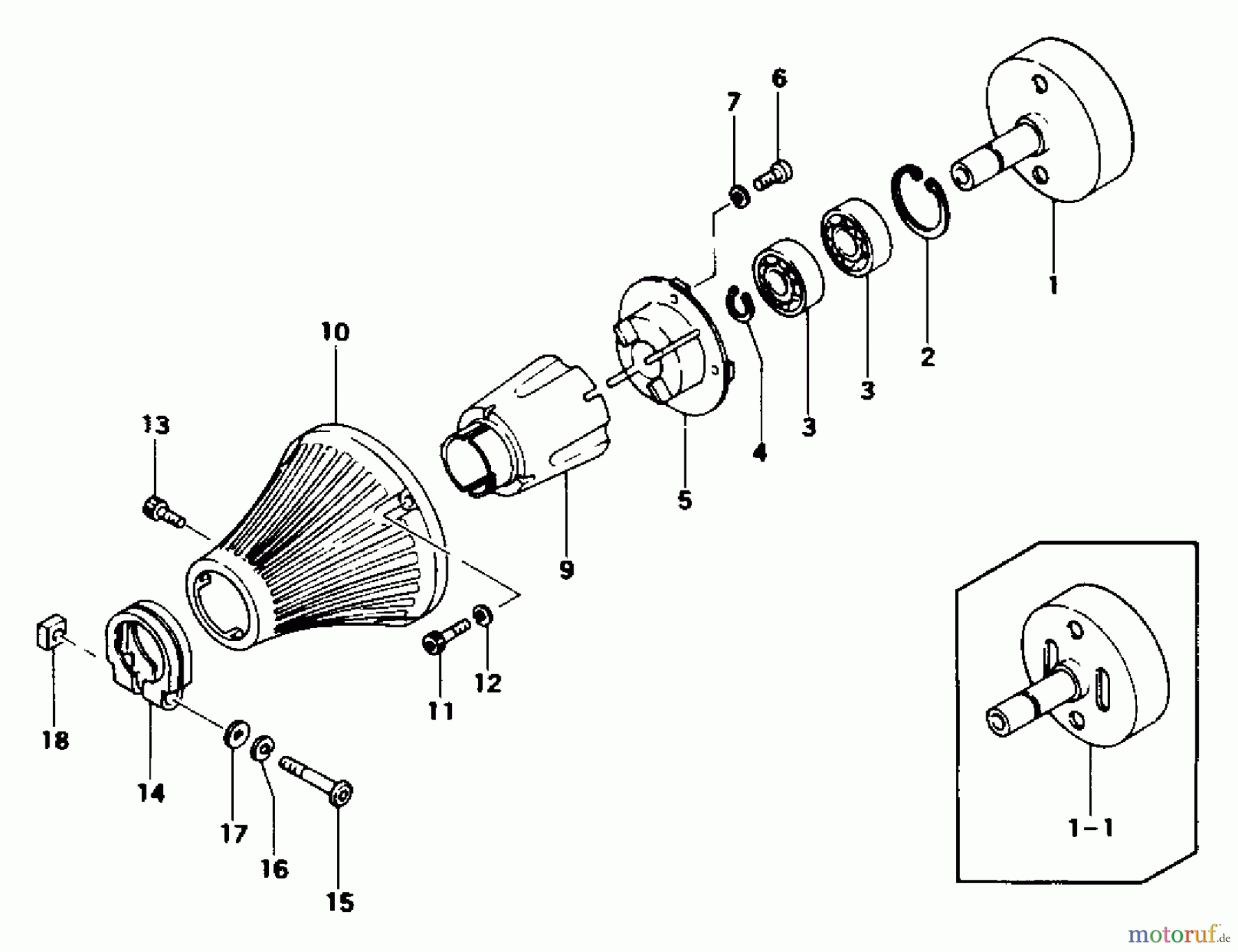 Tanaka Trimmer, Motorsensen TBC-425 - Tanaka Brush Cutter Clutch Case