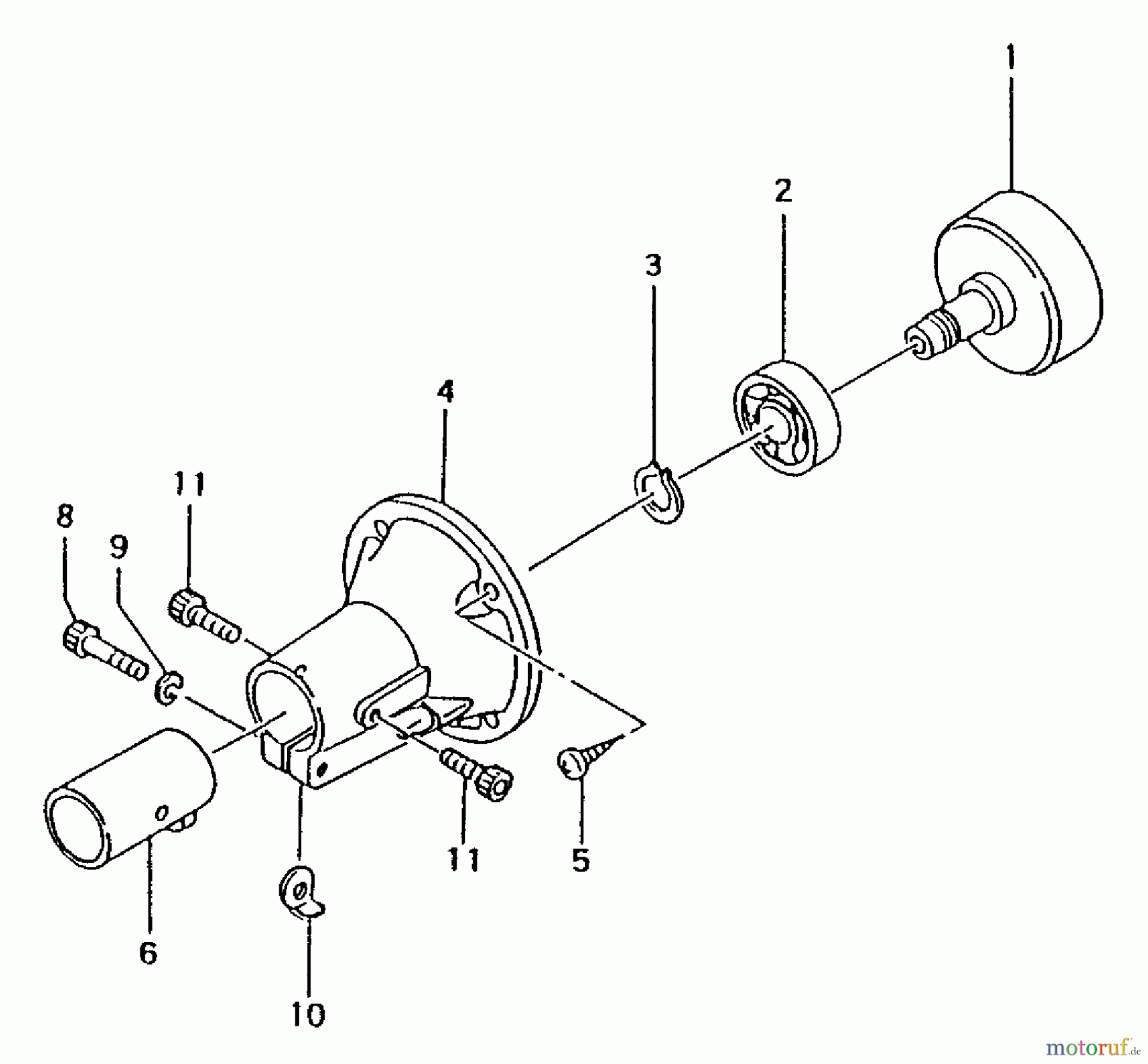 Tanaka Trimmer, Motorsensen TBC-4500 - Tanaka Brush Cutter Clutch Case