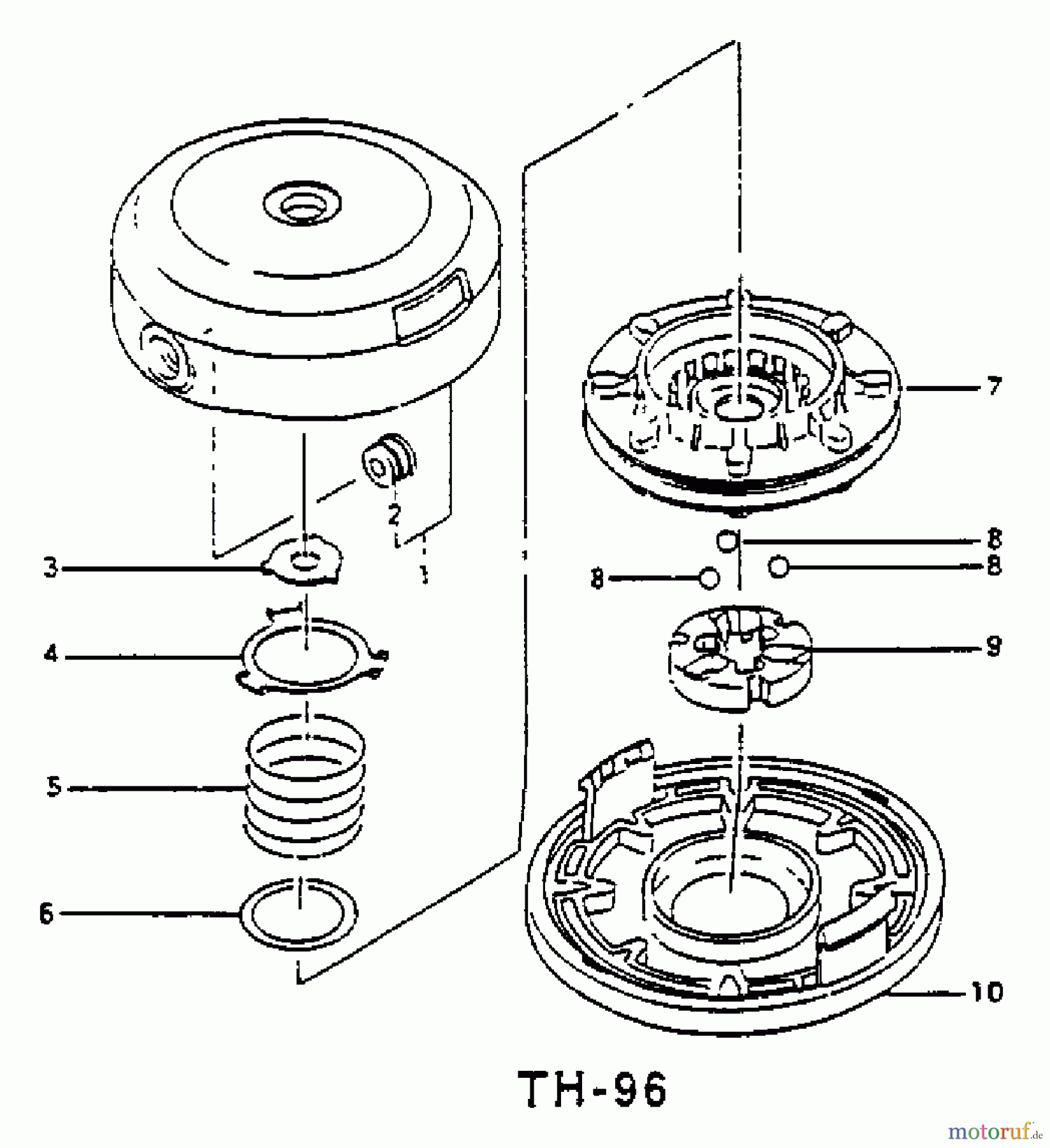 Tanaka Trimmer, Motorsensen TBC-4500 - Tanaka Brush Cutter Nylon Head - TH-96