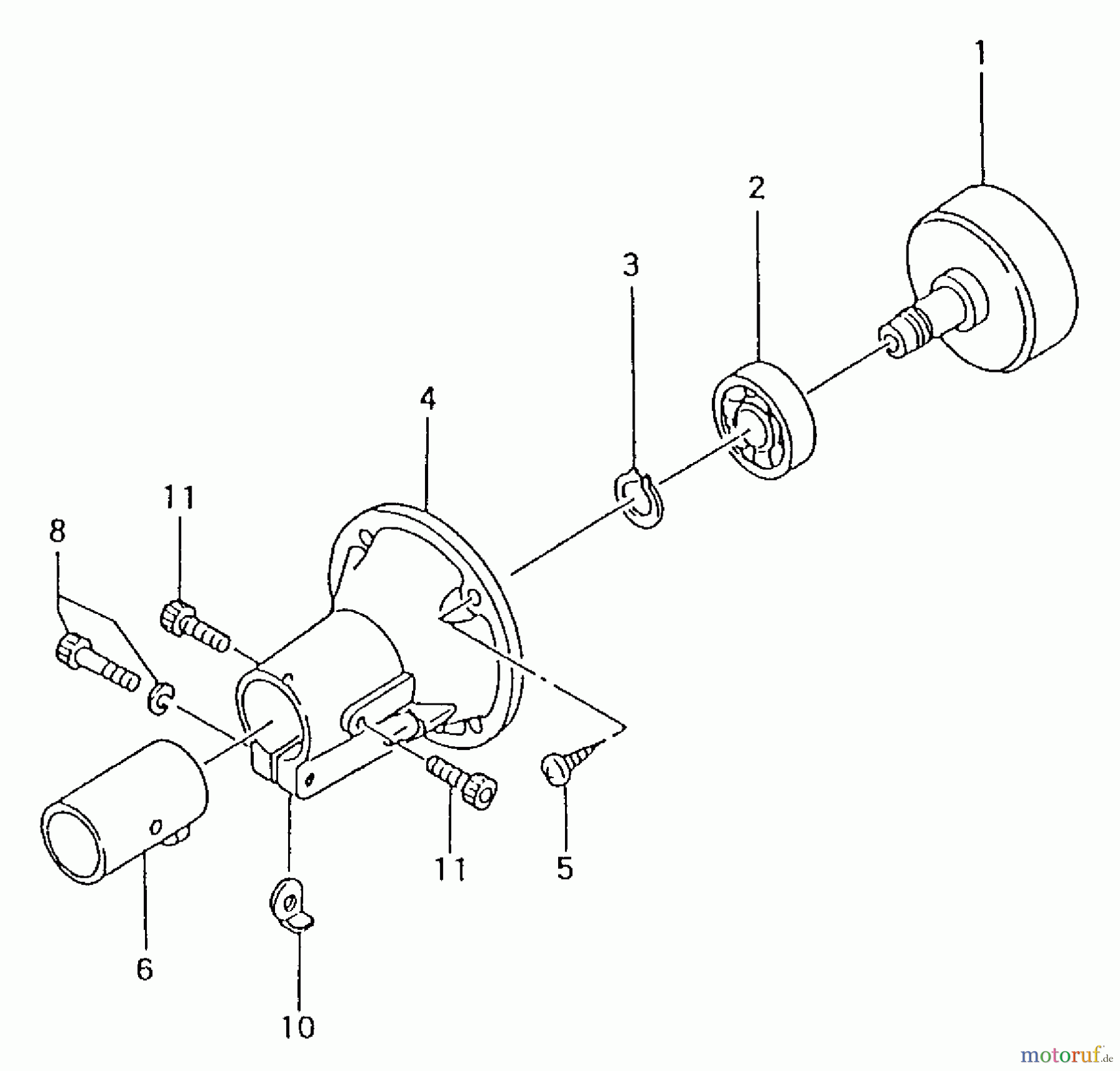 Tanaka Trimmer, Motorsensen TBC-4501 - Tanaka Brush Cutter Clutch Case