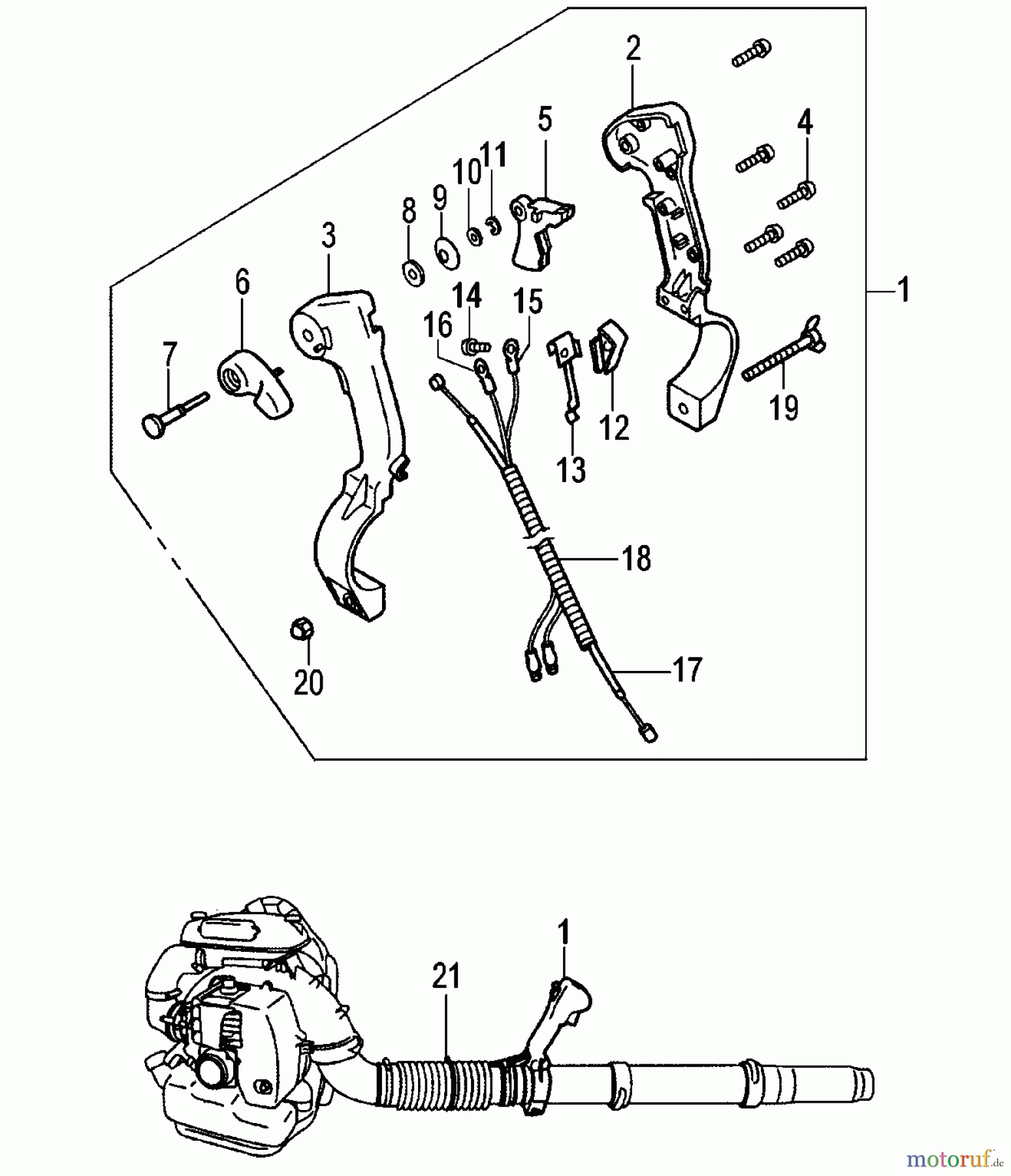  Tanaka Blasgeräte, Sauger, Häcksler, Mulchgeräte TBL-7800R - Tanaka Backpack Blower Throttle Lever - TBL-7800R