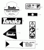 Tanaka TBC-4501 - Brush Cutter Ersatzteile Marks