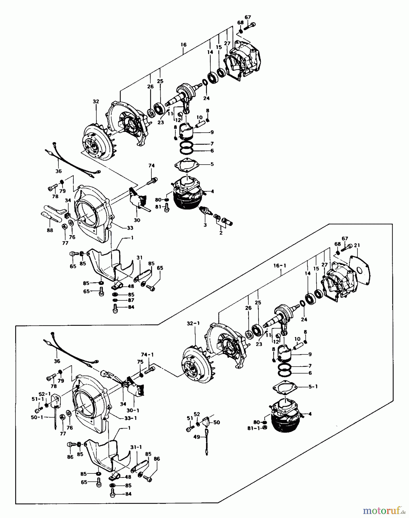 Tanaka Trimmer, Motorsensen TBC-501 - Tanaka Trimmer / Brush Cutter Engine
