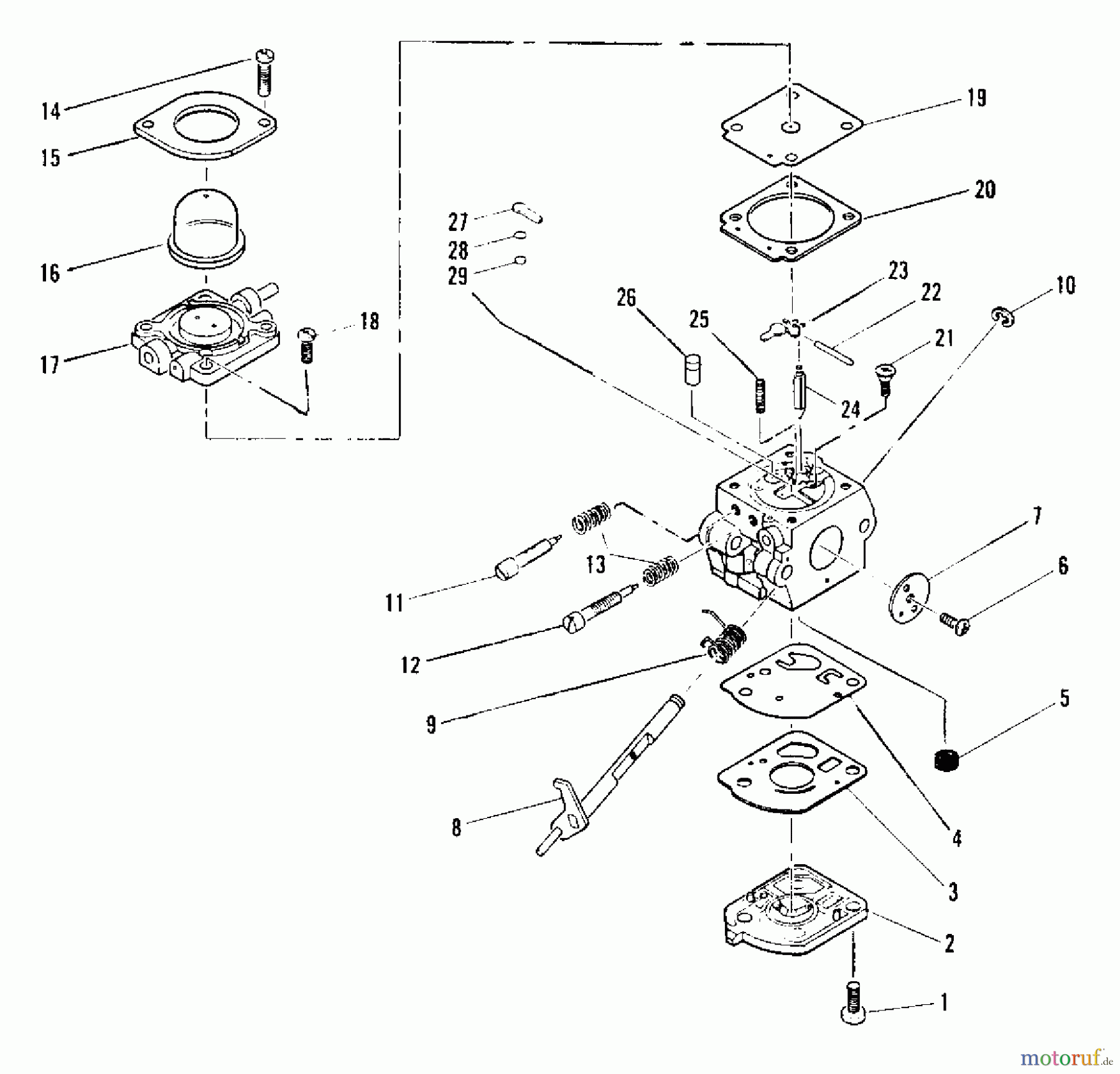 Tanaka Blasgeräte, Sauger, Häcksler, Mulchgeräte THB-2100 - Tanaka Blower/Vac Carburetor Assembly