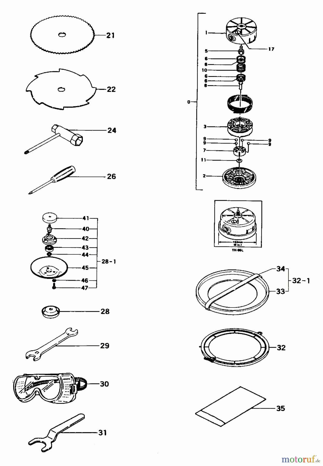  Tanaka Trimmer, Motorsensen TBC-501 - Tanaka Trimmer / Brush Cutter Tools & Nylon Head