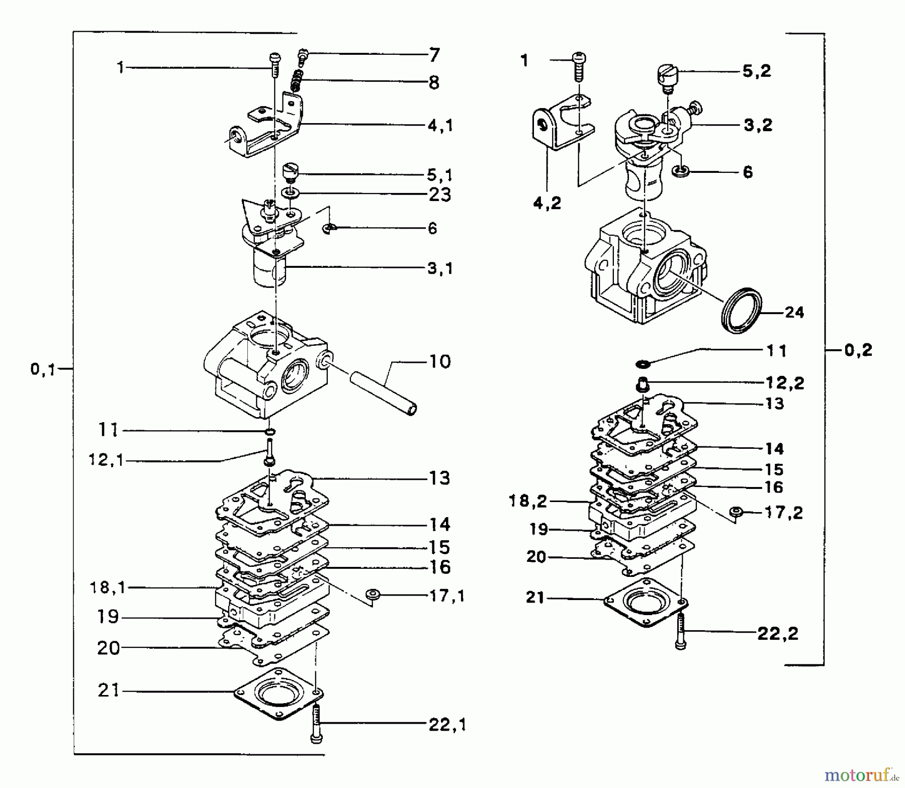 Tanaka Trimmer, Motorsensen TBC-5500 - Tanaka Trimmer / Brush Cutter Carburetor