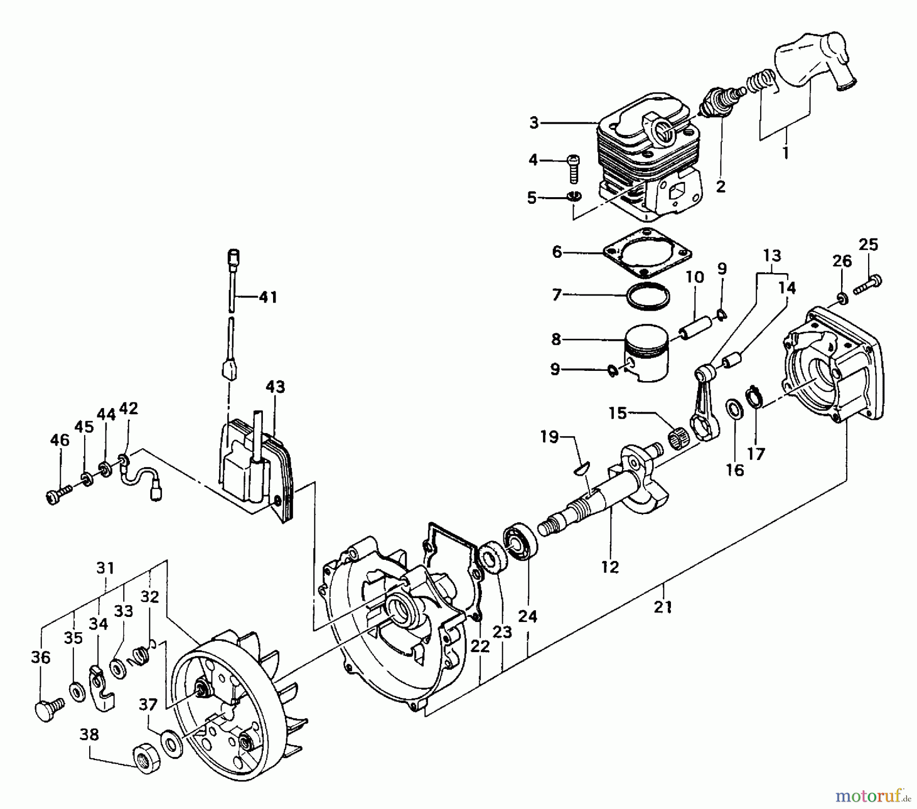 Tanaka Trimmer, Motorsensen TBC-5500 - Tanaka Trimmer / Brush Cutter Engine