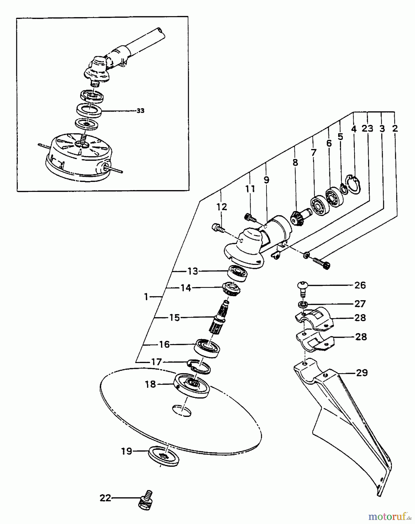 Tanaka Trimmer, Motorsensen TBC-5500 - Tanaka Trimmer / Brush Cutter Gear Case