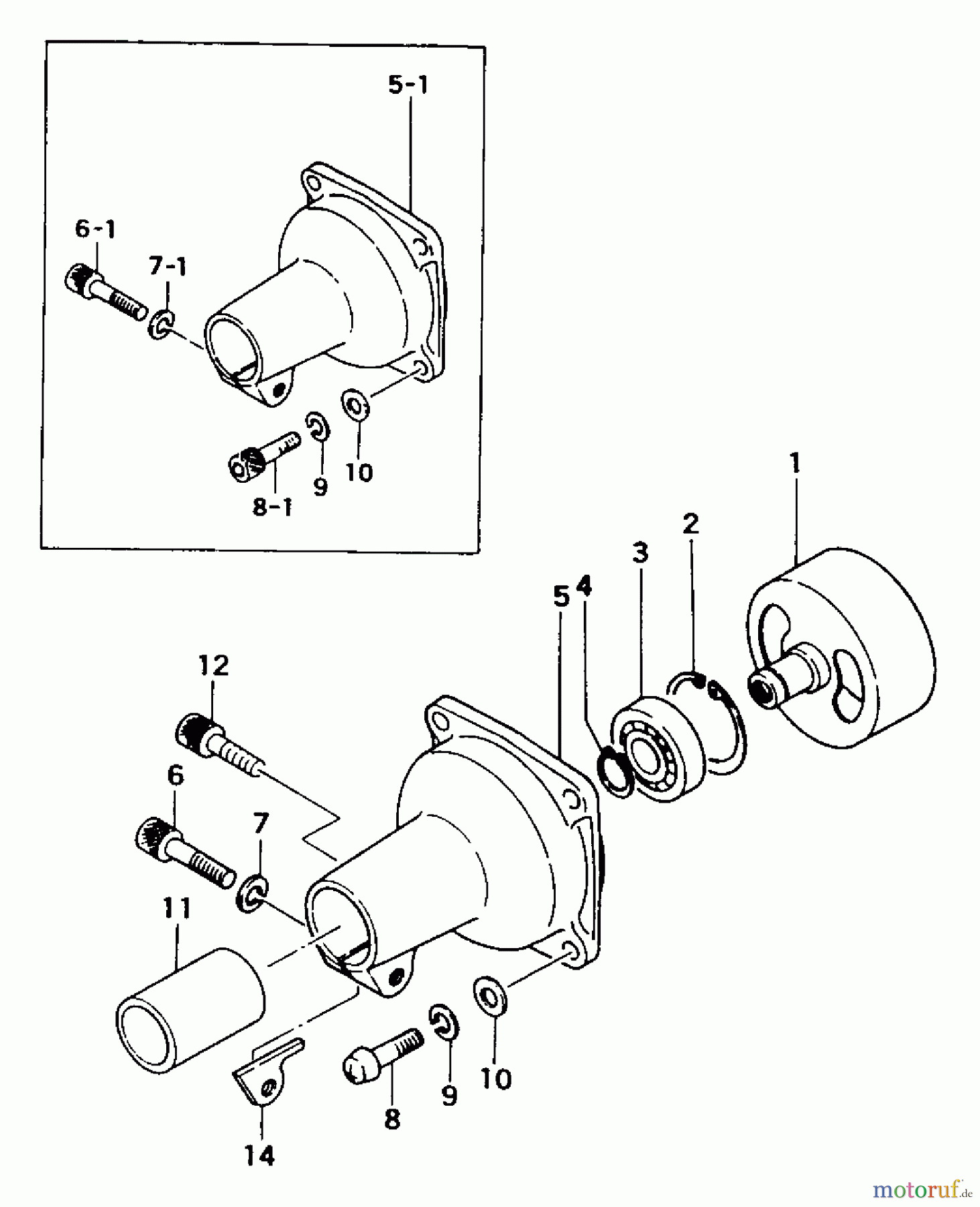 Tanaka Trimmer, Motorsensen TST-218 - Tanaka Telescopic Shaft Trimmer Clutch Case