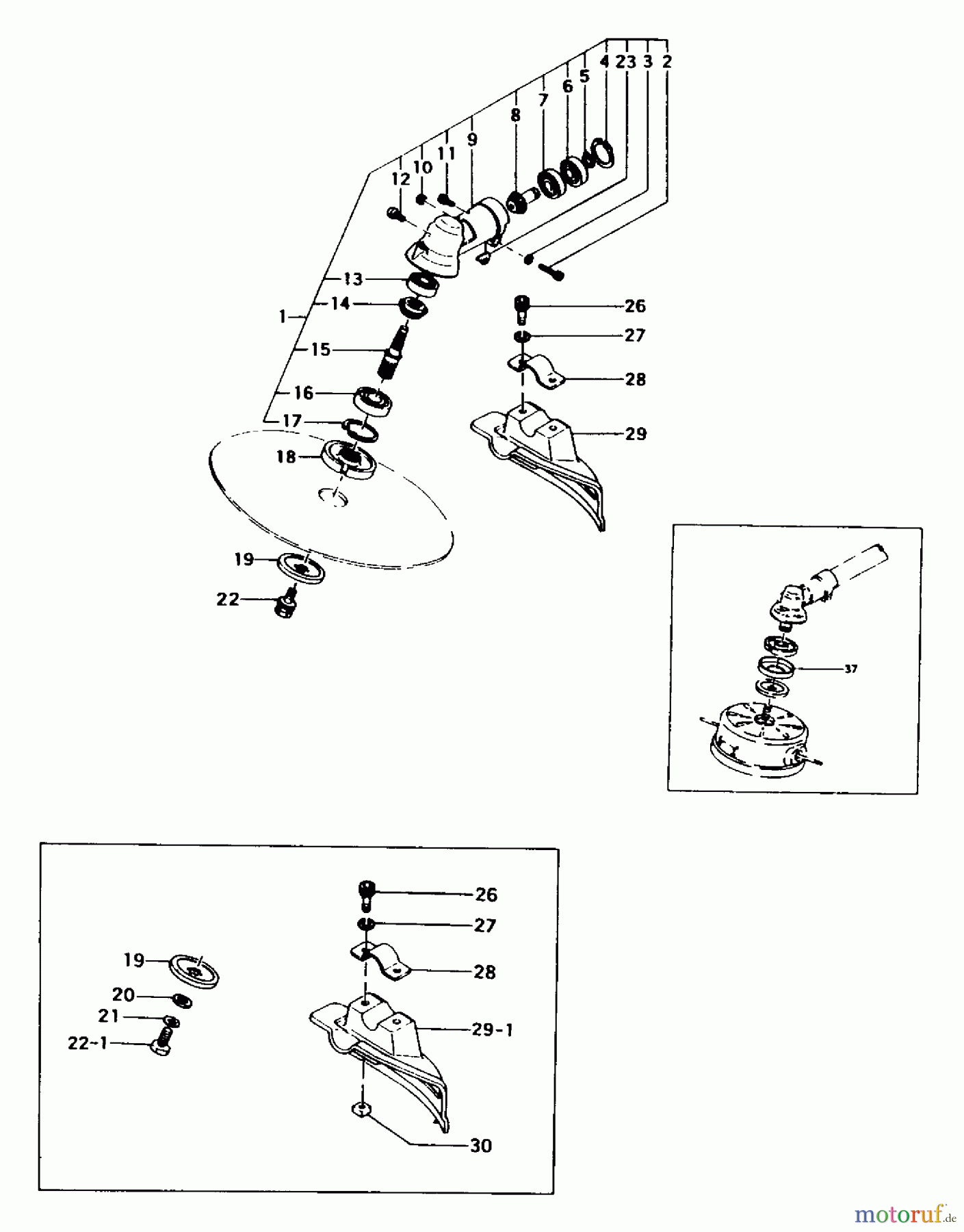 Tanaka Trimmer, Motorsensen TST-218 - Tanaka Telescopic Shaft Trimmer Gear Case