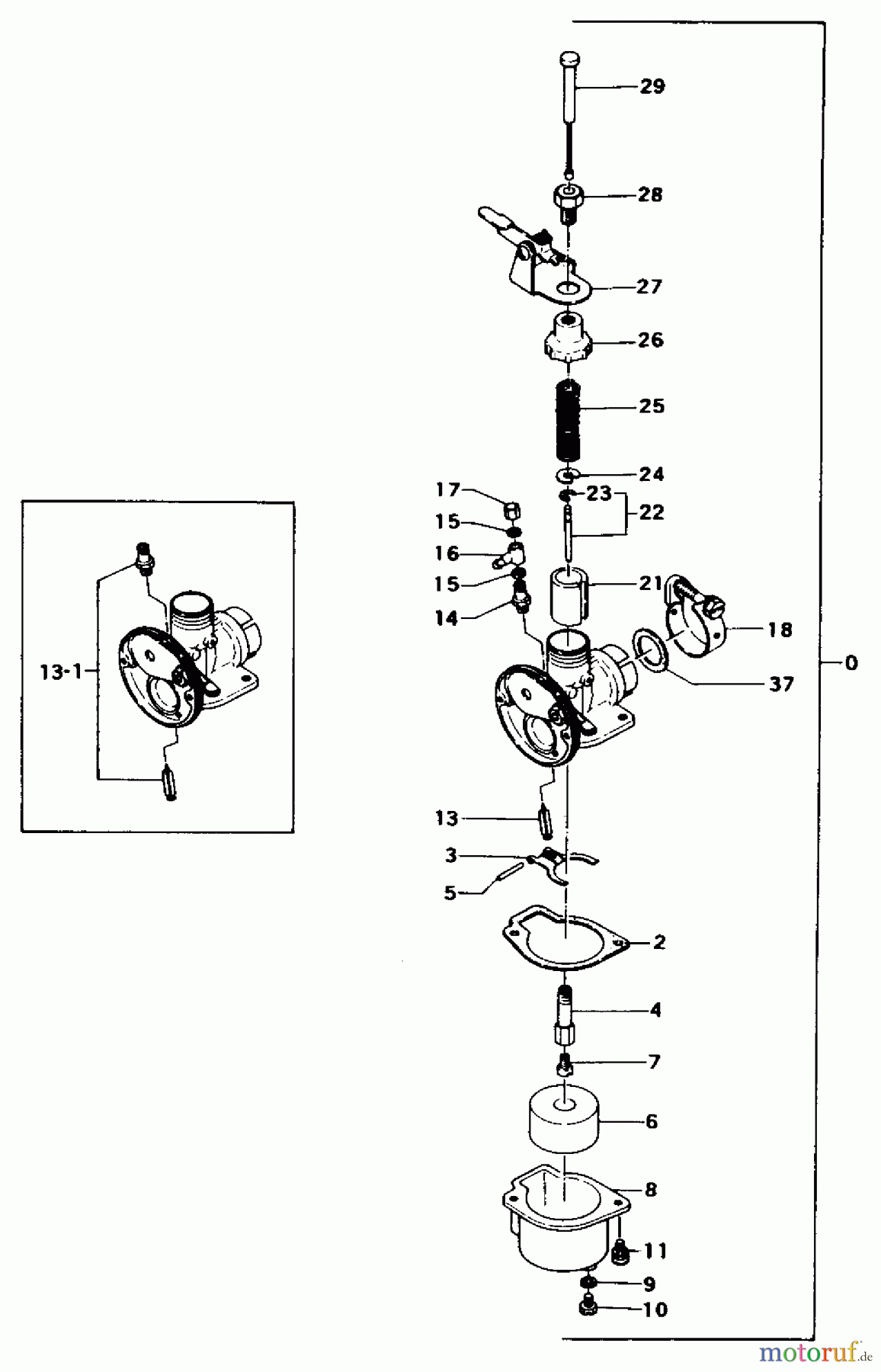 Tanaka Wasser Pumpen QCP-121 - Tanaka Centrifugal Pump Carburetor