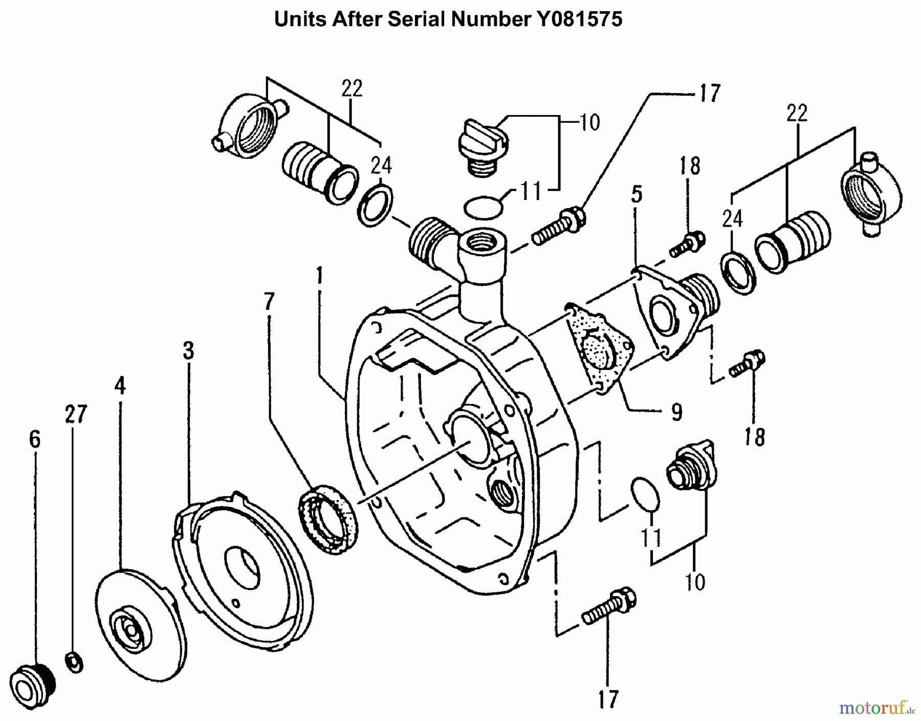Tanaka Wasser Pumpen TCP-210 - Tanaka Centrifugal Pump Pump Units After Serial Number Y081575