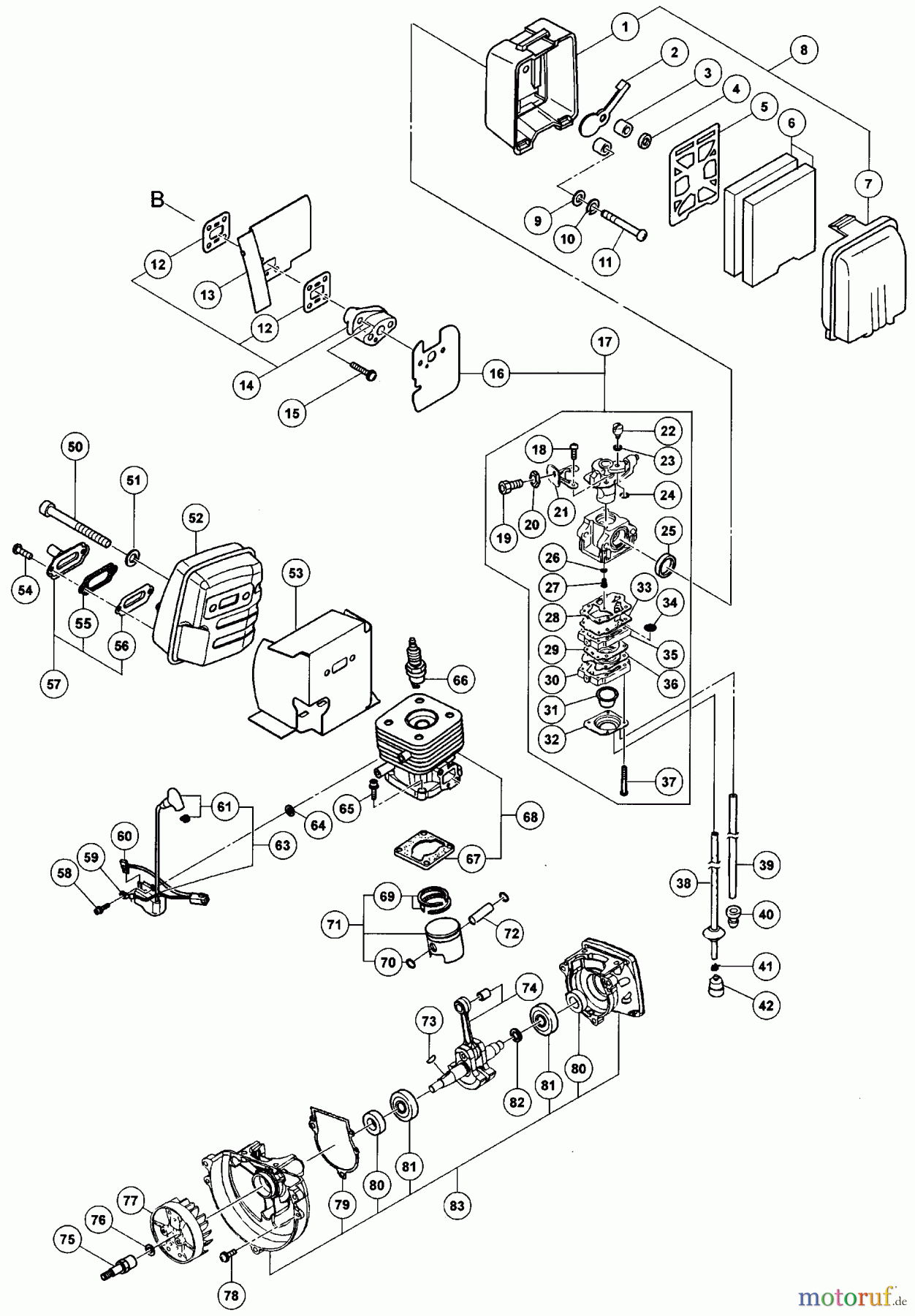 Tanaka Blasgeräte, Sauger, Häcksler, Mulchgeräte THB-260PF - Tanaka Handheld Blower Engine
