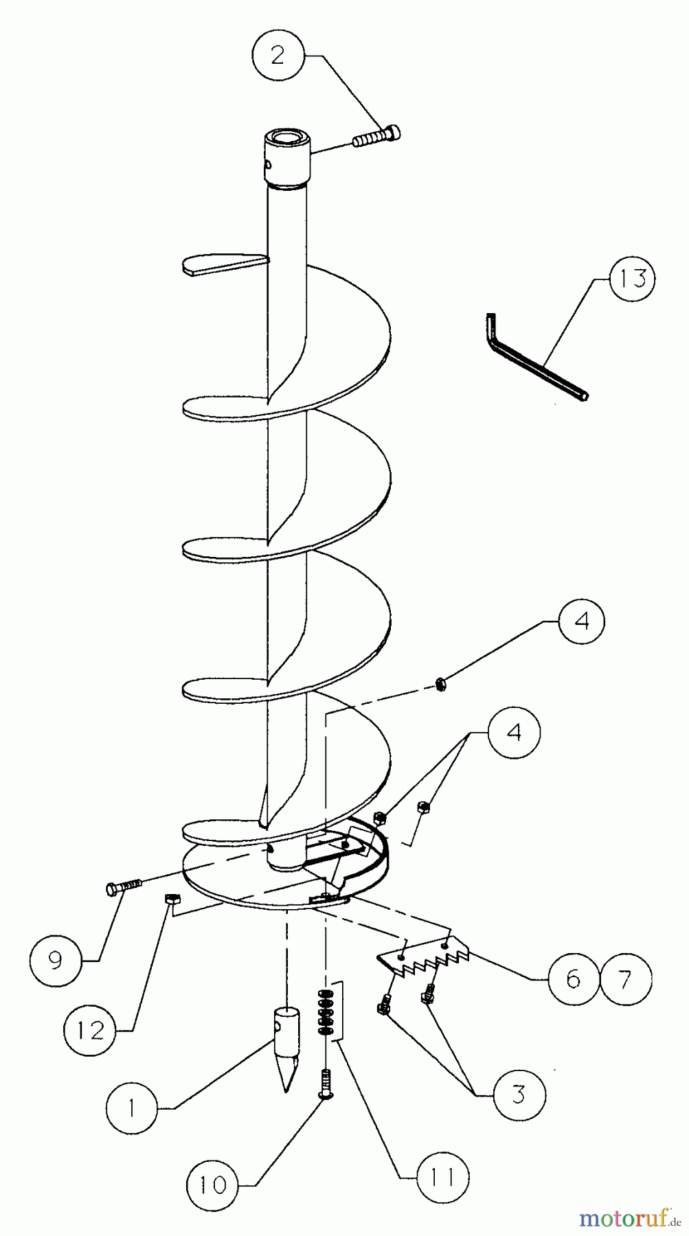 Tanaka Erdbohrer Ice - Tanaka Ice Auger Bits Ice Bits 6 inch. & 8 inch.