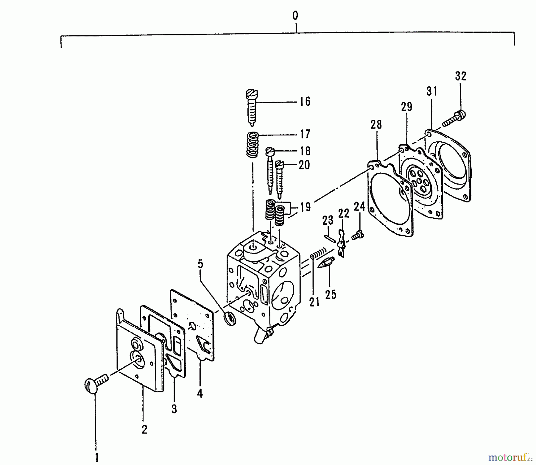 Tanaka Erdbohrer TEA-500 - Tanaka Power Auger Carburetor (Prior To S/N ~C160001)