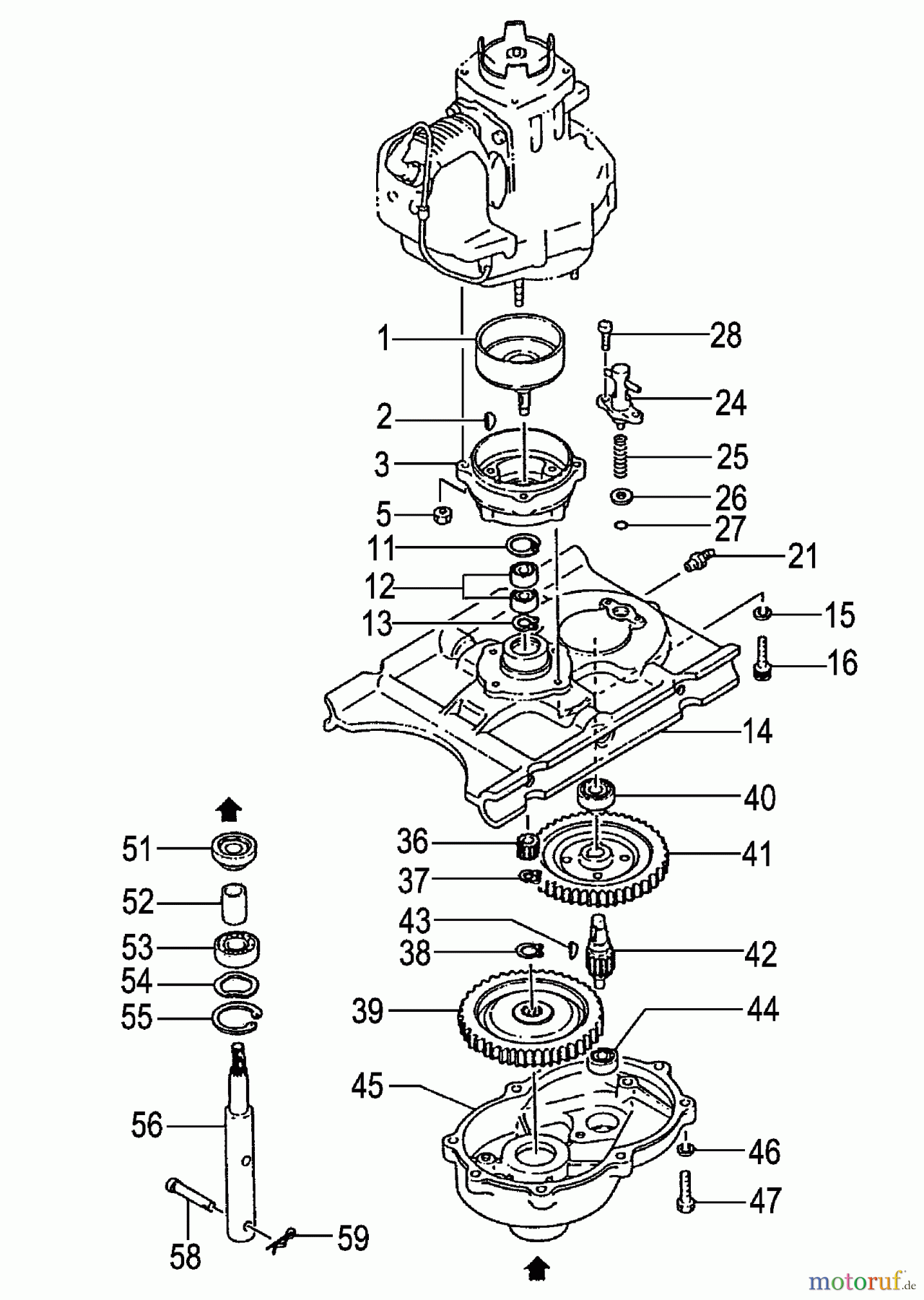 Tanaka Erdbohrer TEA-500 - Tanaka Power Auger Gear Case