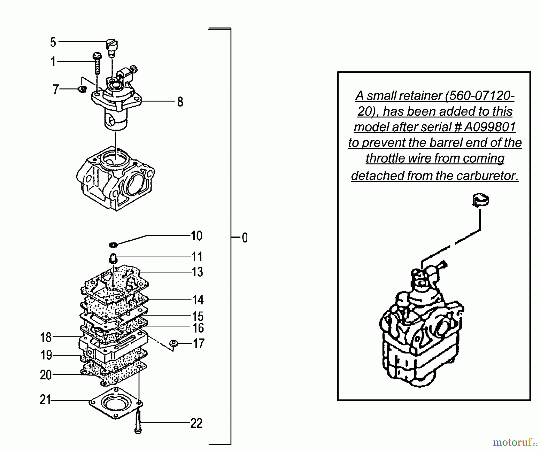 Tanaka Erdbohrer TED-210 - Tanaka Gas Drill Carburetor