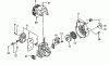 Tanaka TED-210C - Gas Drill (SN: T277487 - T2848900) Ersatzteile Muffler Cover, Muffler, Recoil Starter