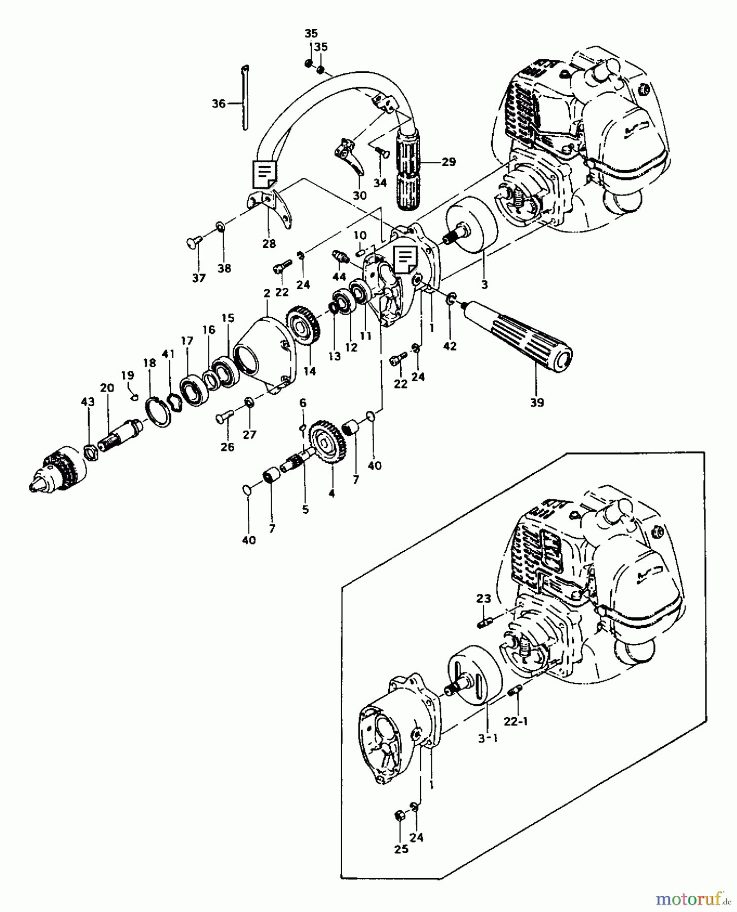 Tanaka Erdbohrer TED-232 - Tanaka Engine Drill Drill Body