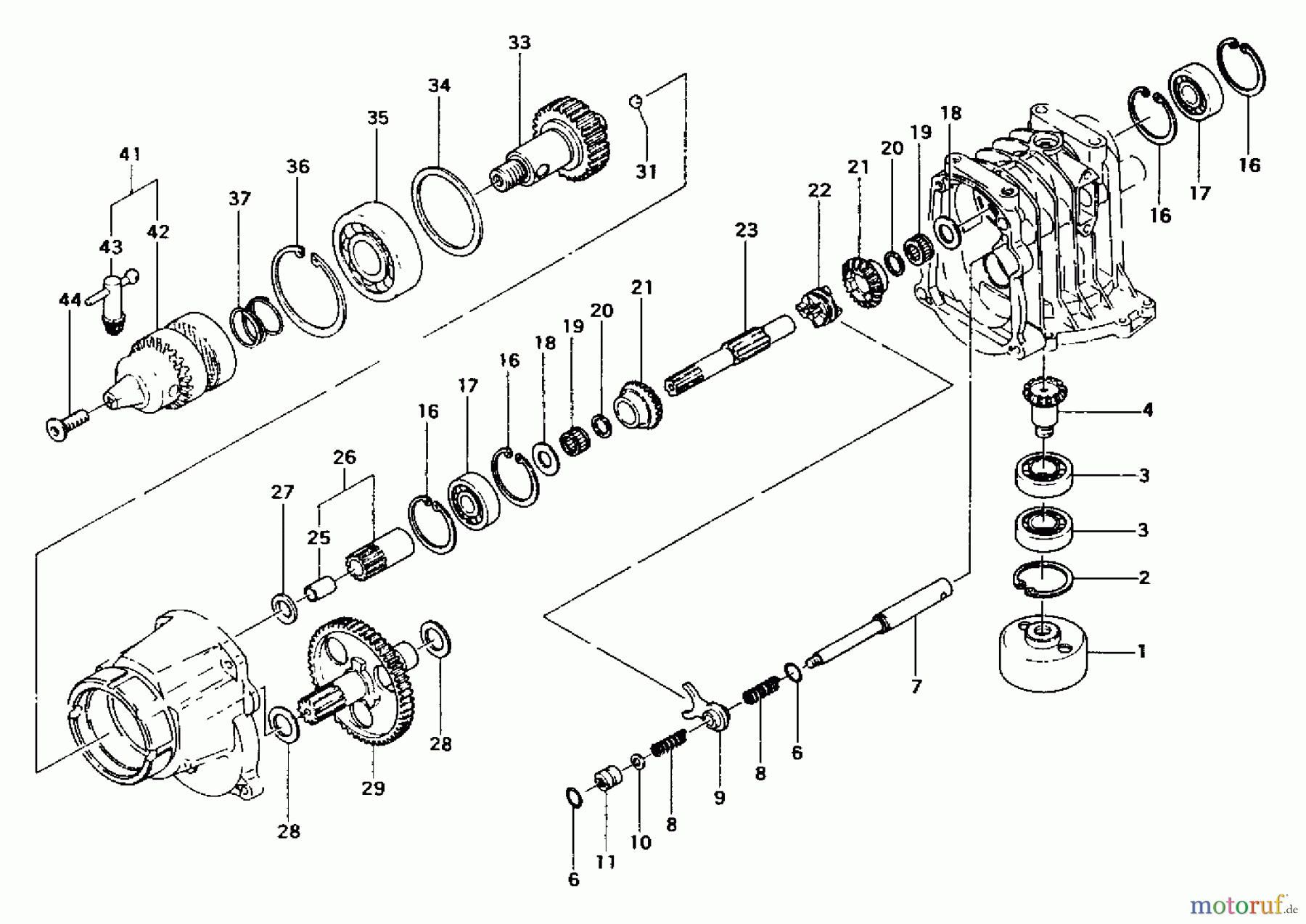 Tanaka Erdbohrer TED-260 - Tanaka Engine Drill Transmission