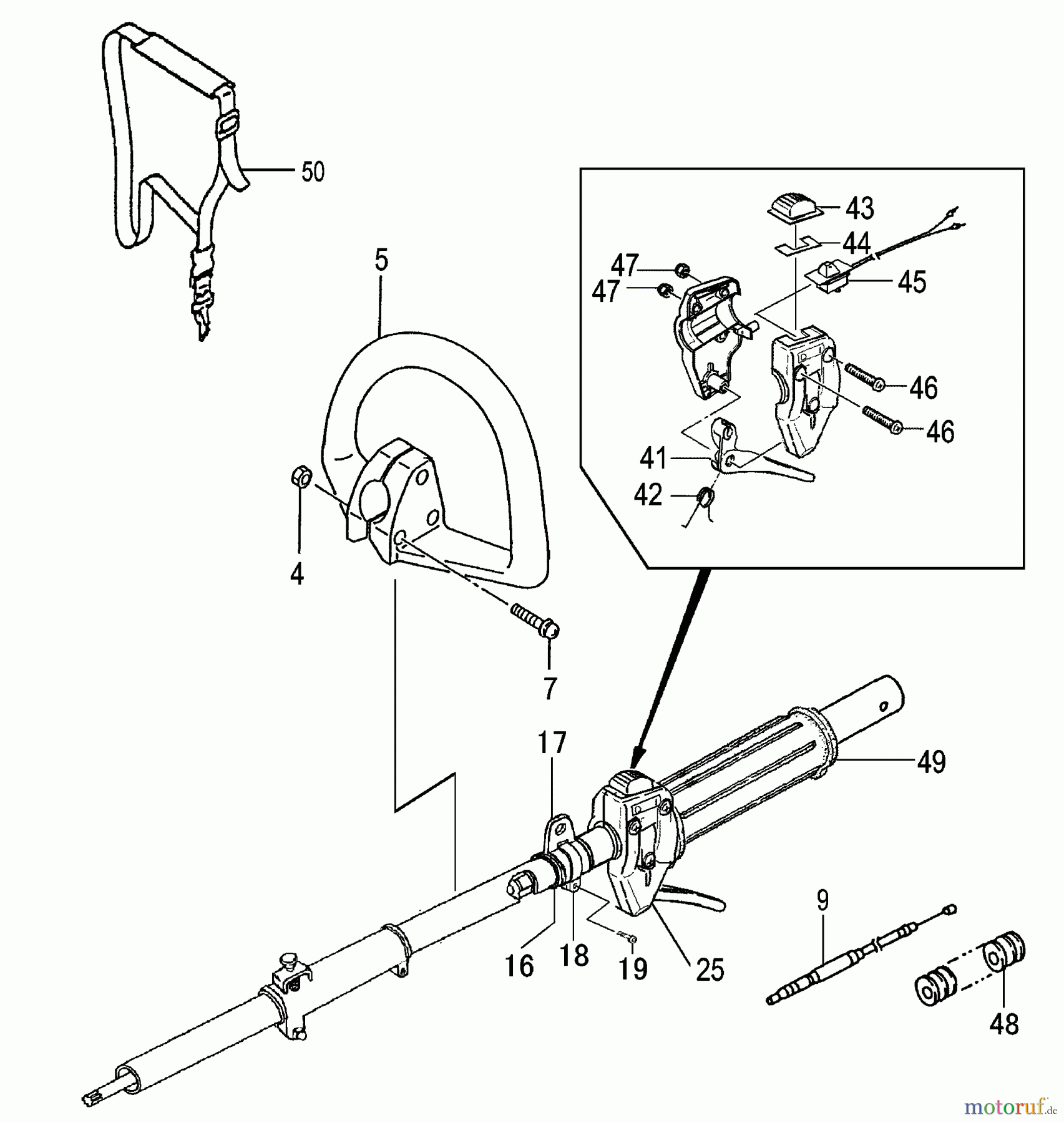 Tanaka Zubehör TBC-230SF - Tanaka Multi Task Tool Throttle Lever, Handle & Strap