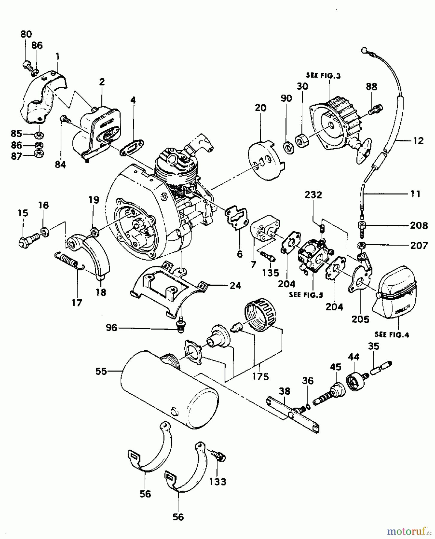 Tanaka Erdbohrer TIA-302 - Tanaka Power Auger Engine System